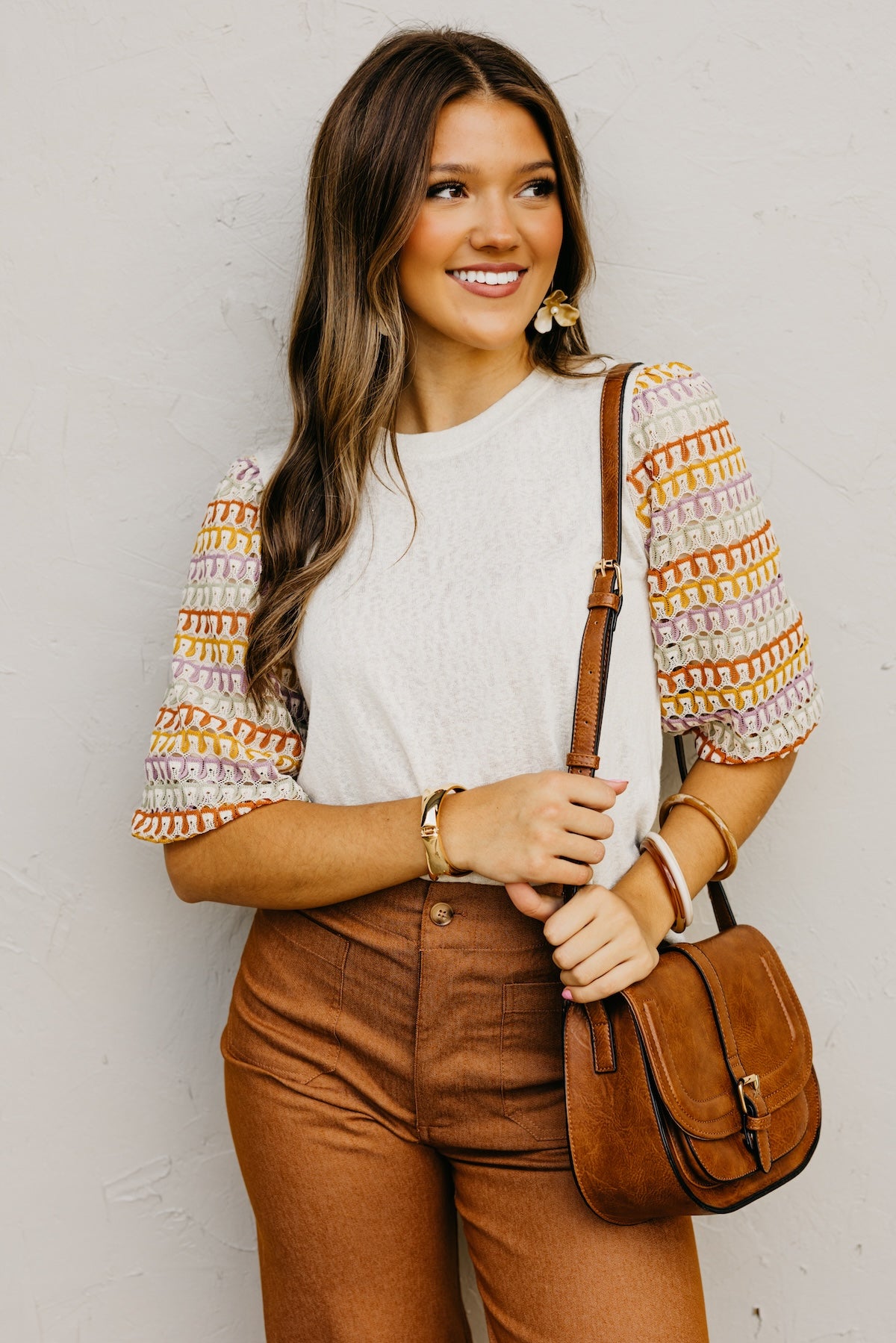 The Brixton Puff Sleeve Knit Top
