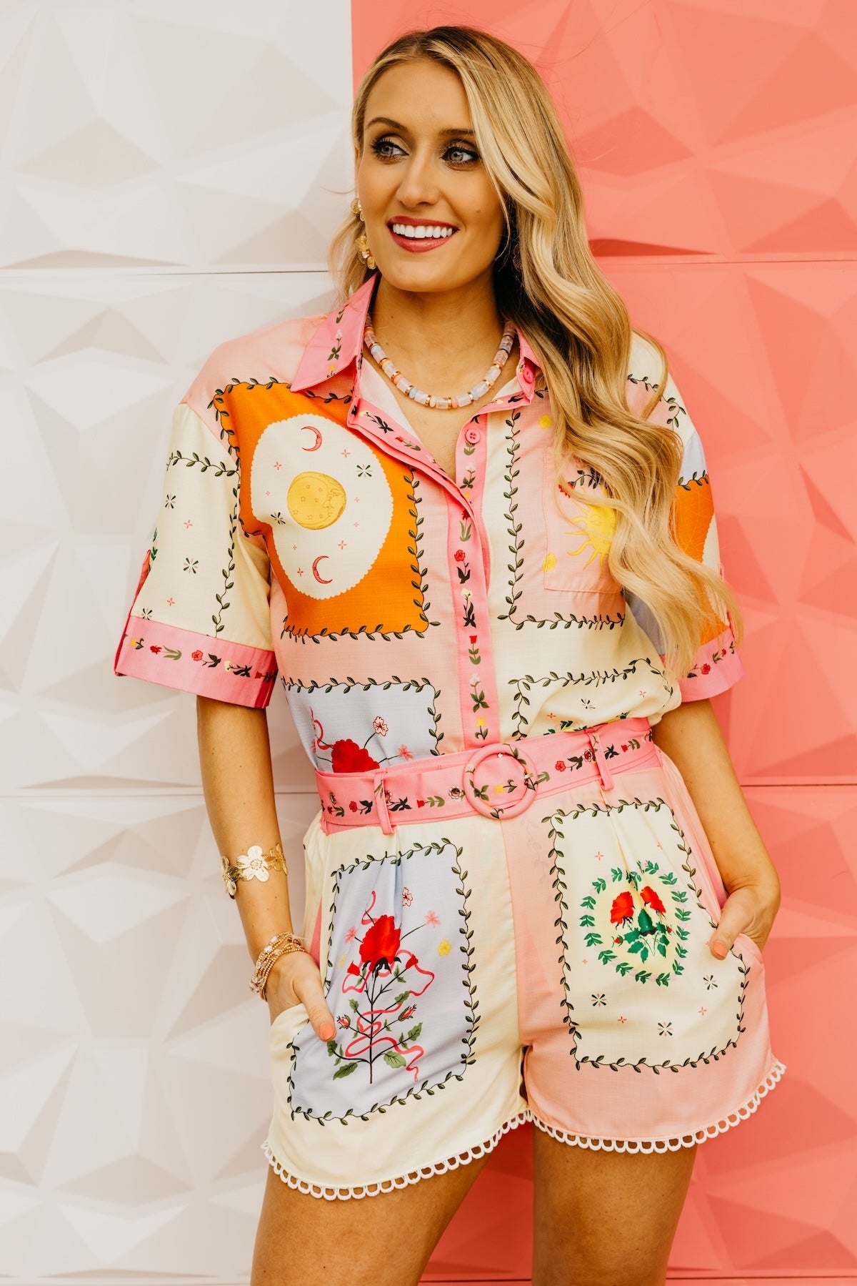 The Amina Printed Shirt and Shorts Set