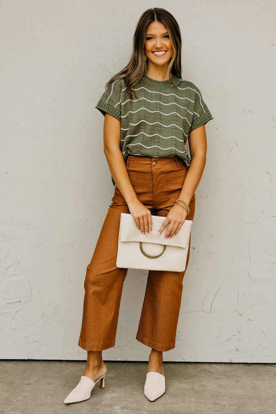 The Maddie Scalloped Sweater Top
