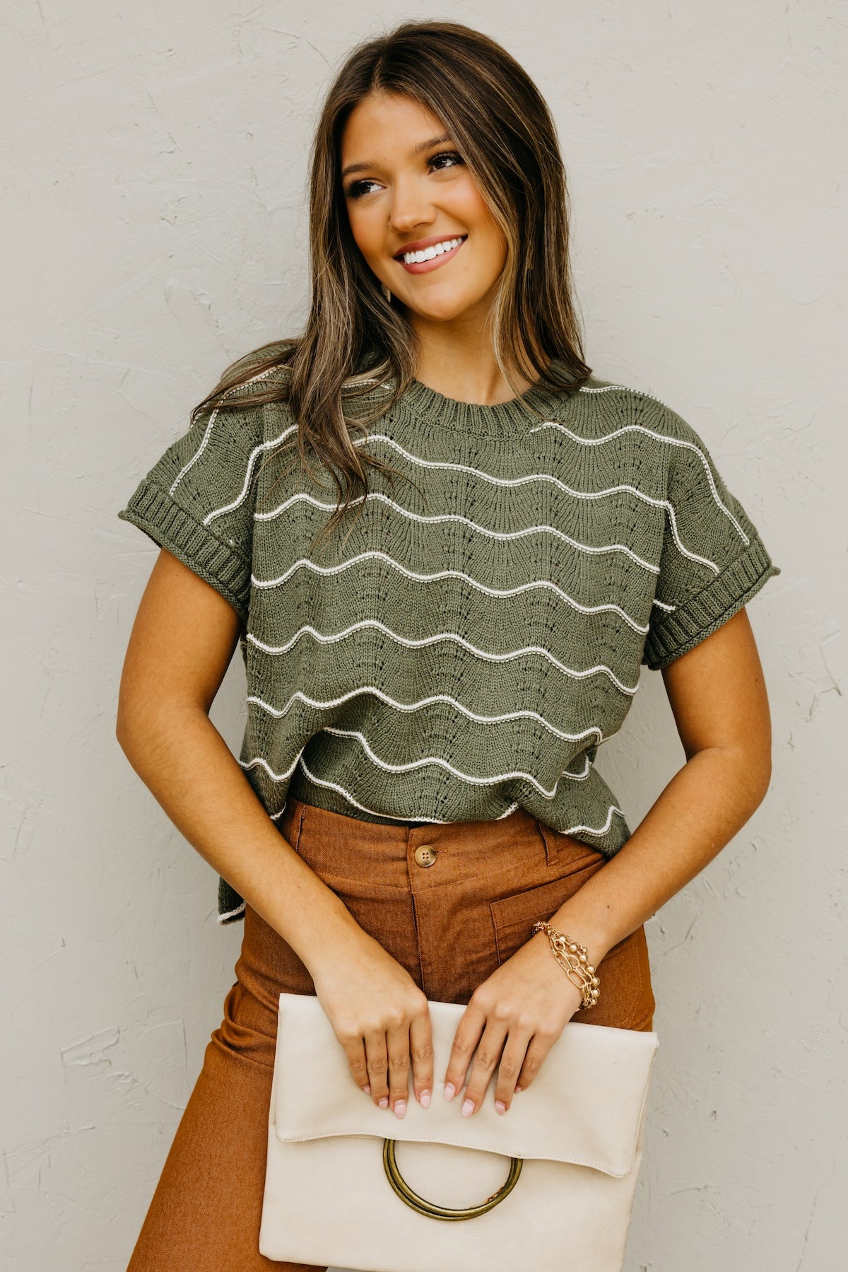 The Maddie Scalloped Sweater Top