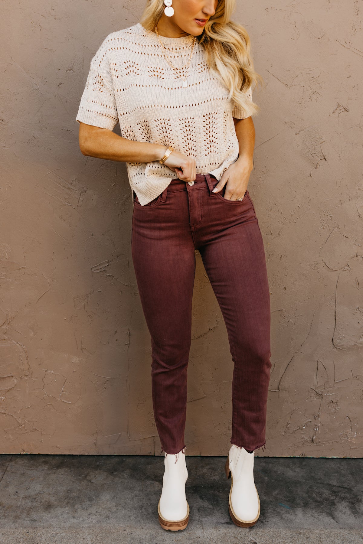 Vervet Denim | The Jeanne Frey Hem Crop Straight Denim