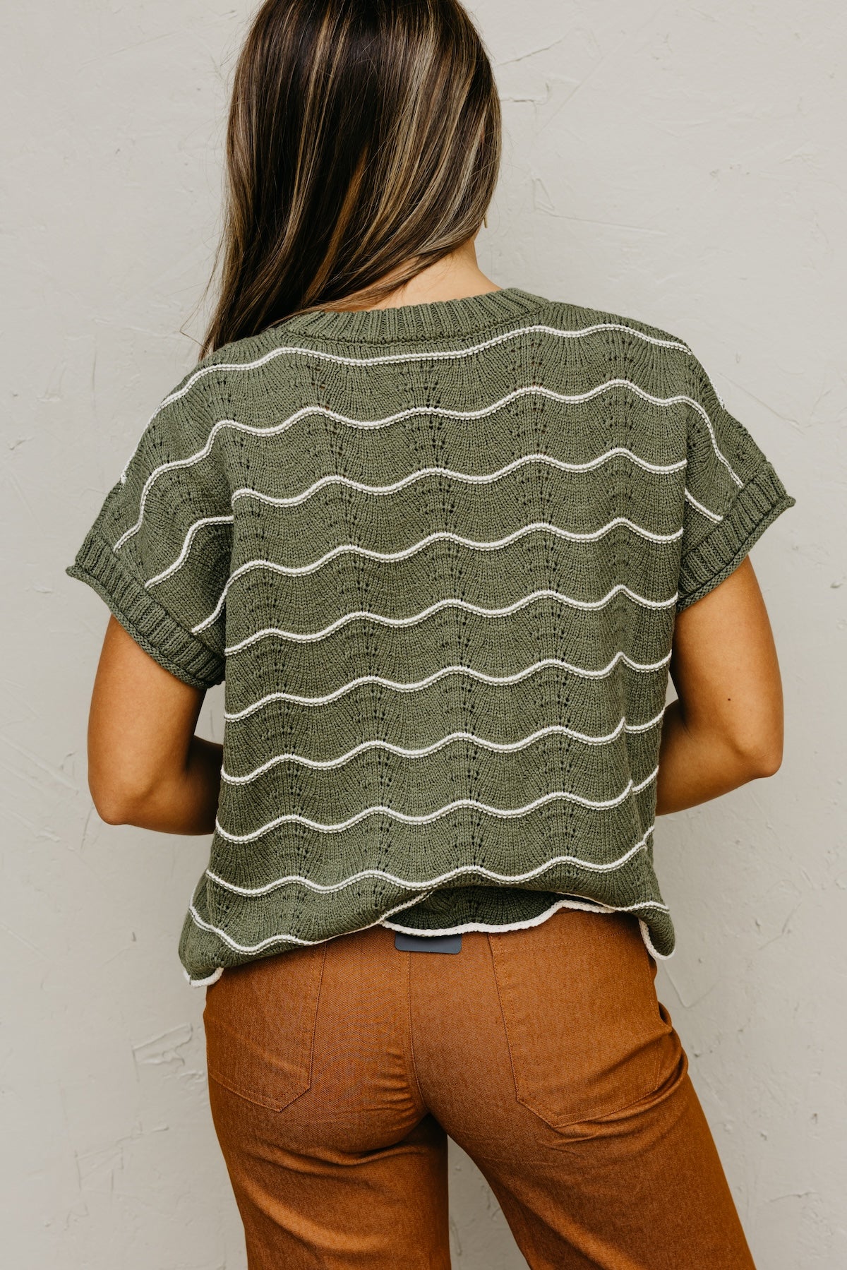 The Maddie Scalloped Sweater Top