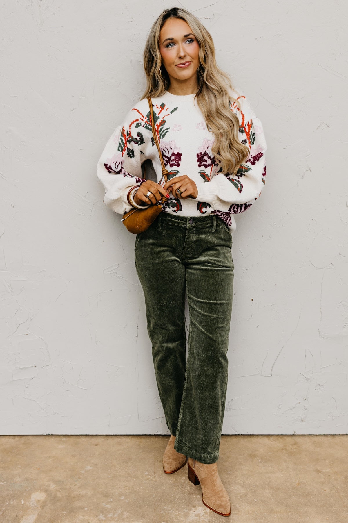 The Khandiss Floral Sweater