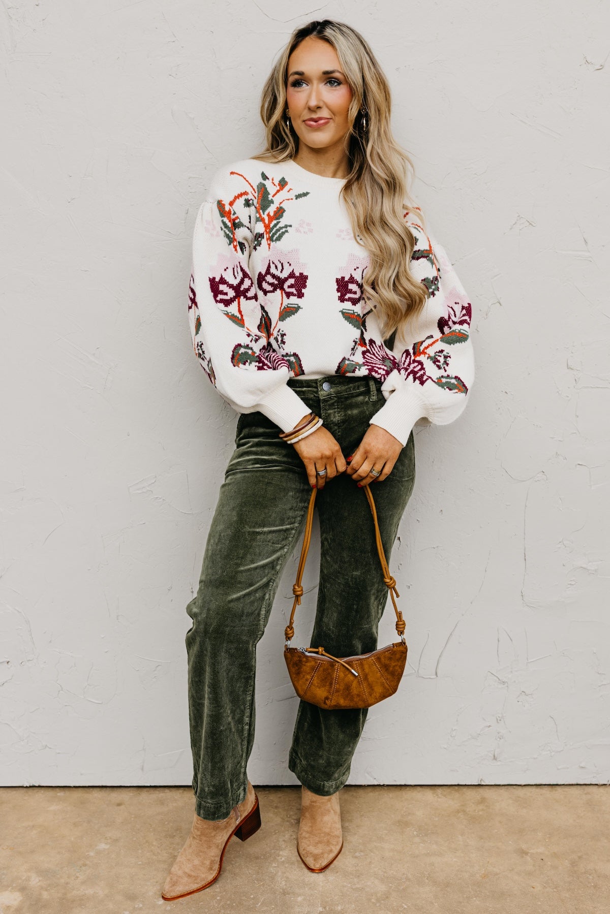 The Khandiss Floral Sweater