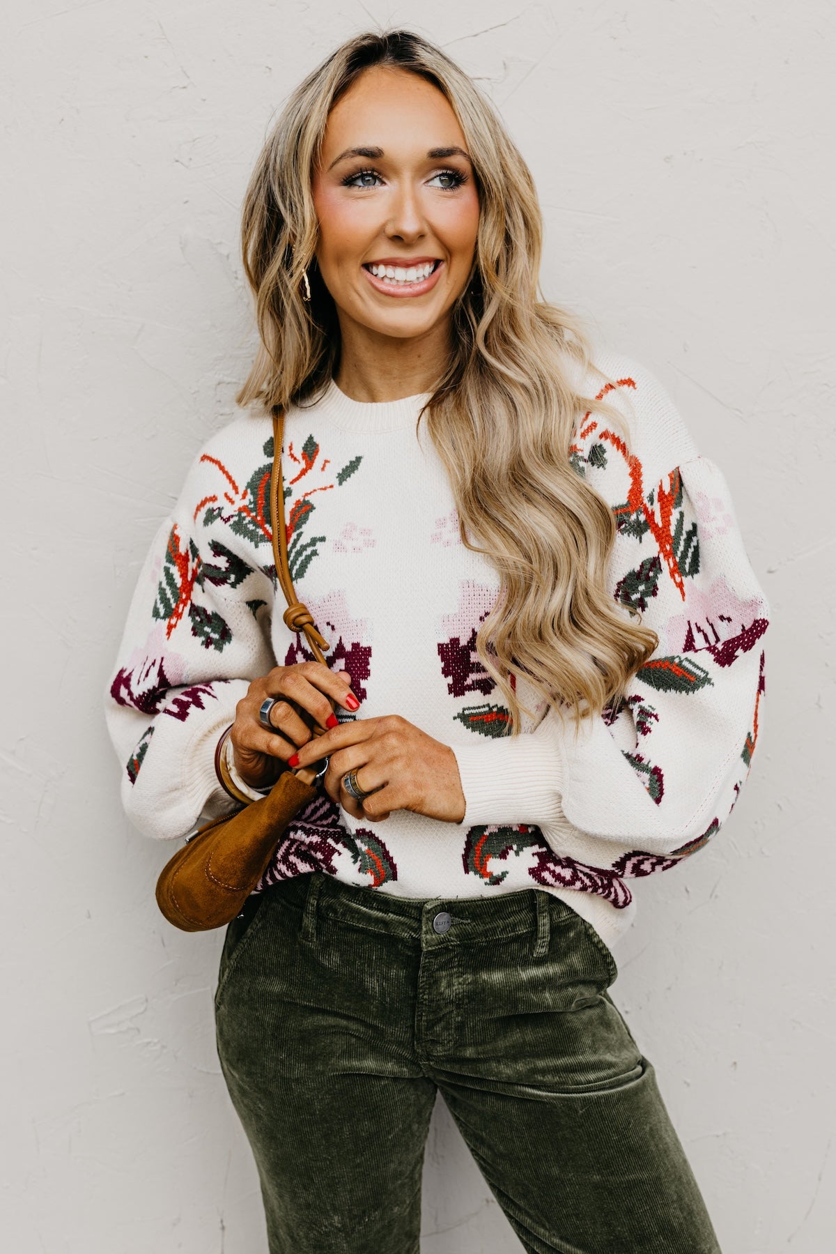 The Khandiss Floral Sweater