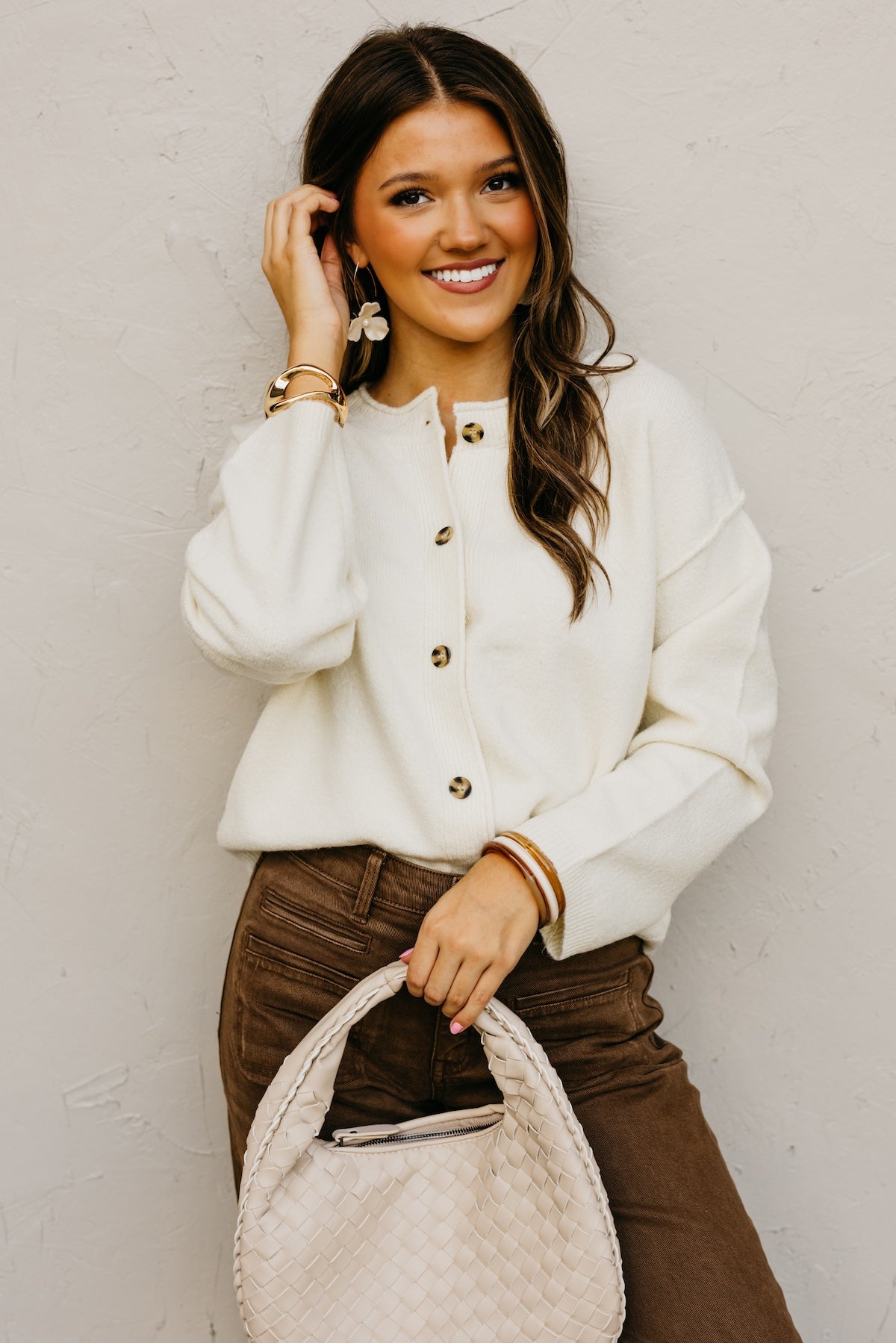 The Rhea Button-Front Cardigan Sweater