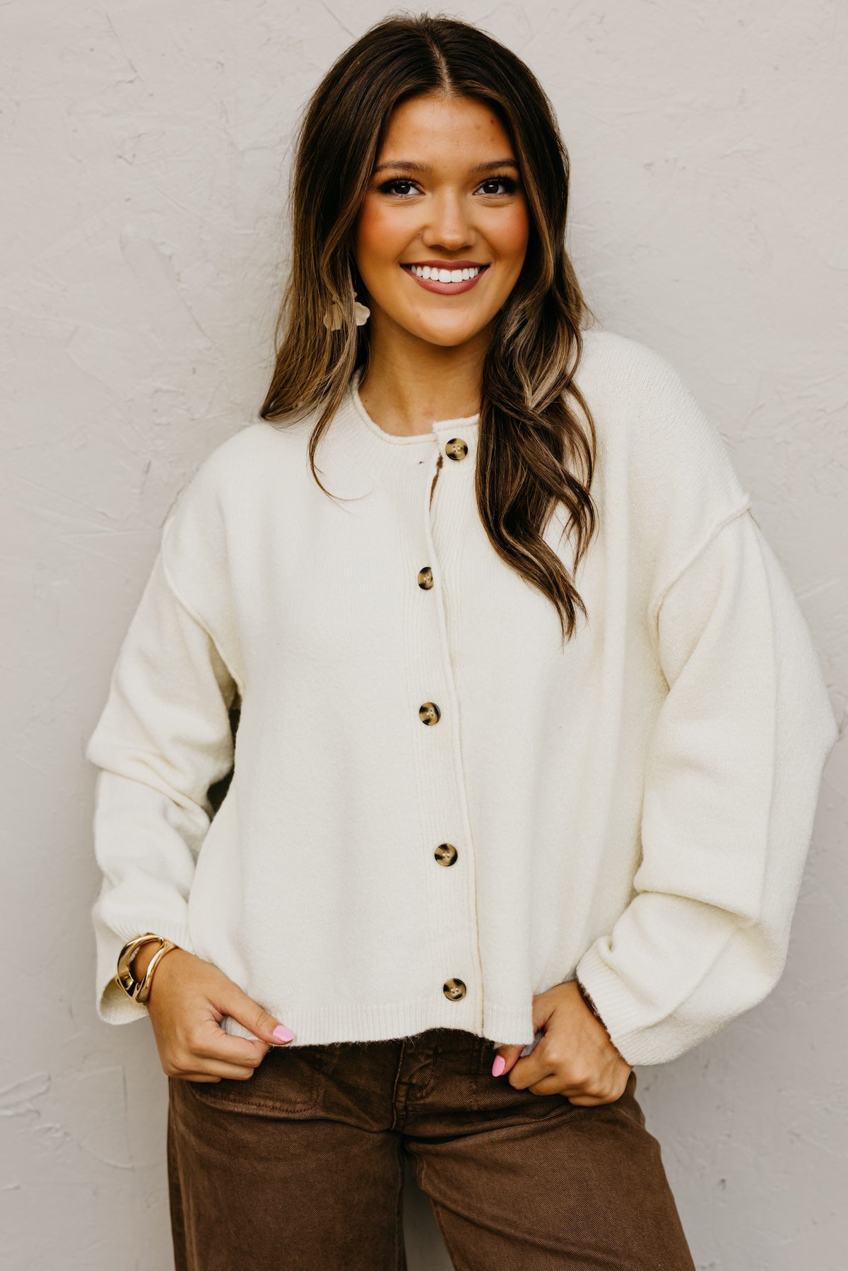 The Rhea Button-Front Cardigan Sweater