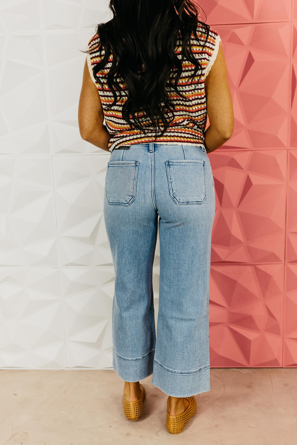 Kan Can Denim | High Rise Cropped Wide Leg Denim