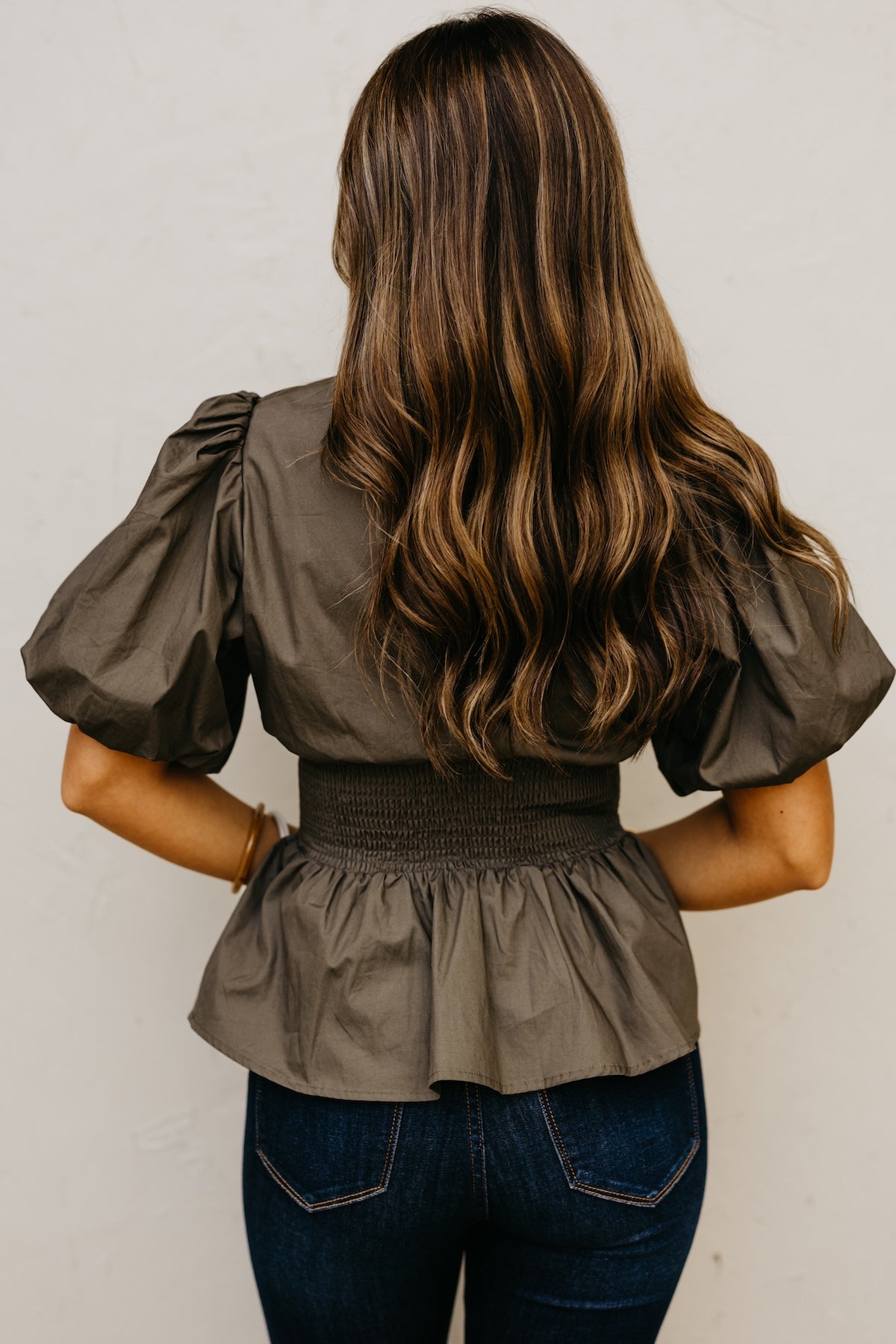 The Maverick Smocked Zip-Front Top