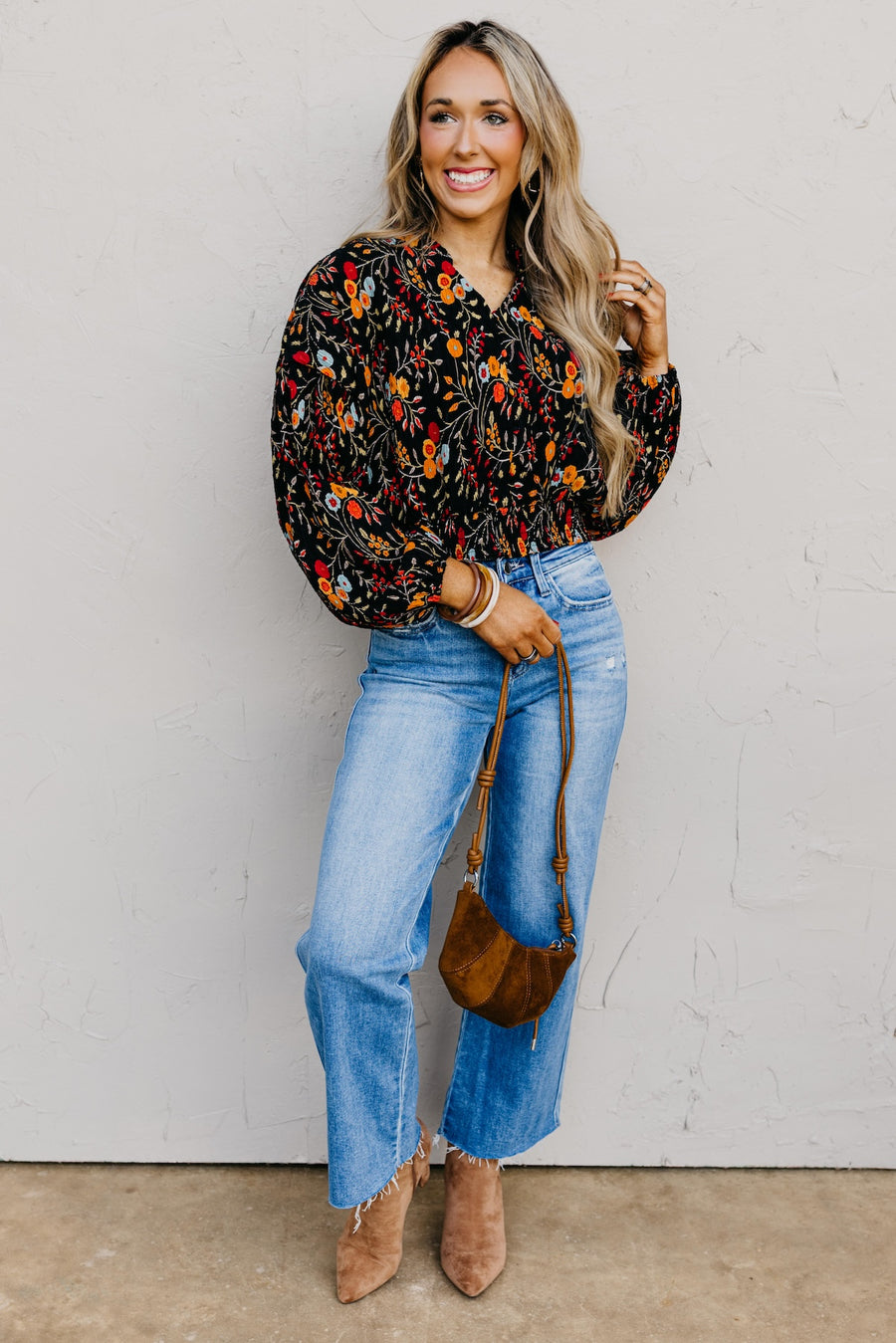 The Gordon Floral Crinkle Blouse