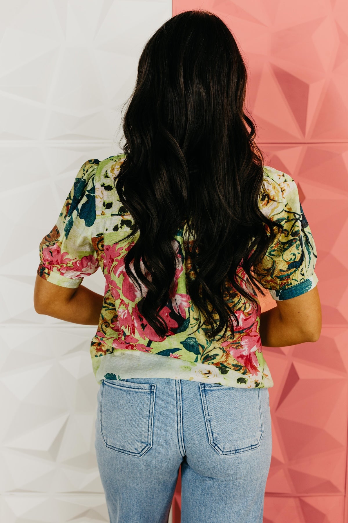 The Kharmen Floral Button Up Top