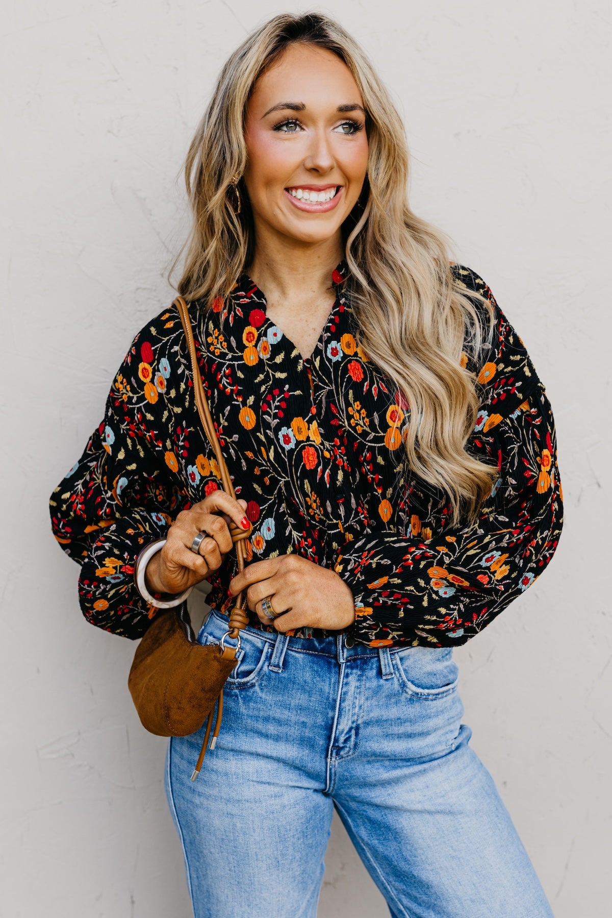 The Gordon Floral Crinkle Blouse
