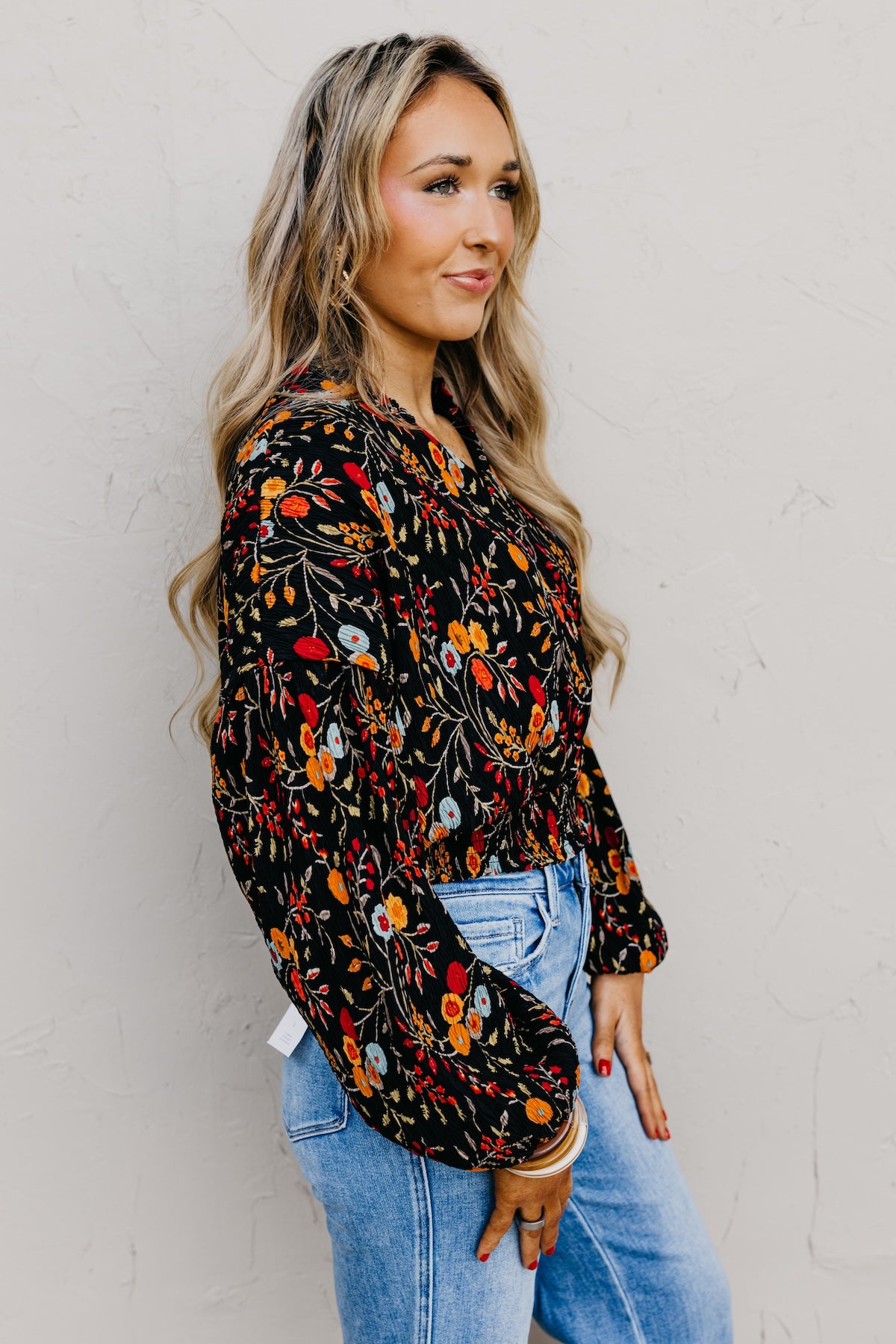 The Gordon Floral Crinkle Blouse