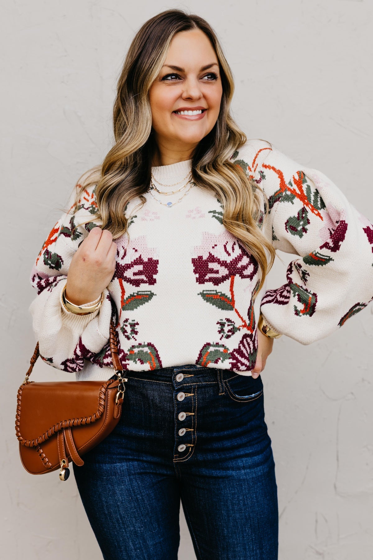 The Khandiss Floral Sweater