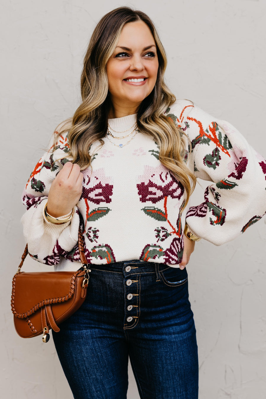 The Khandiss Floral Sweater