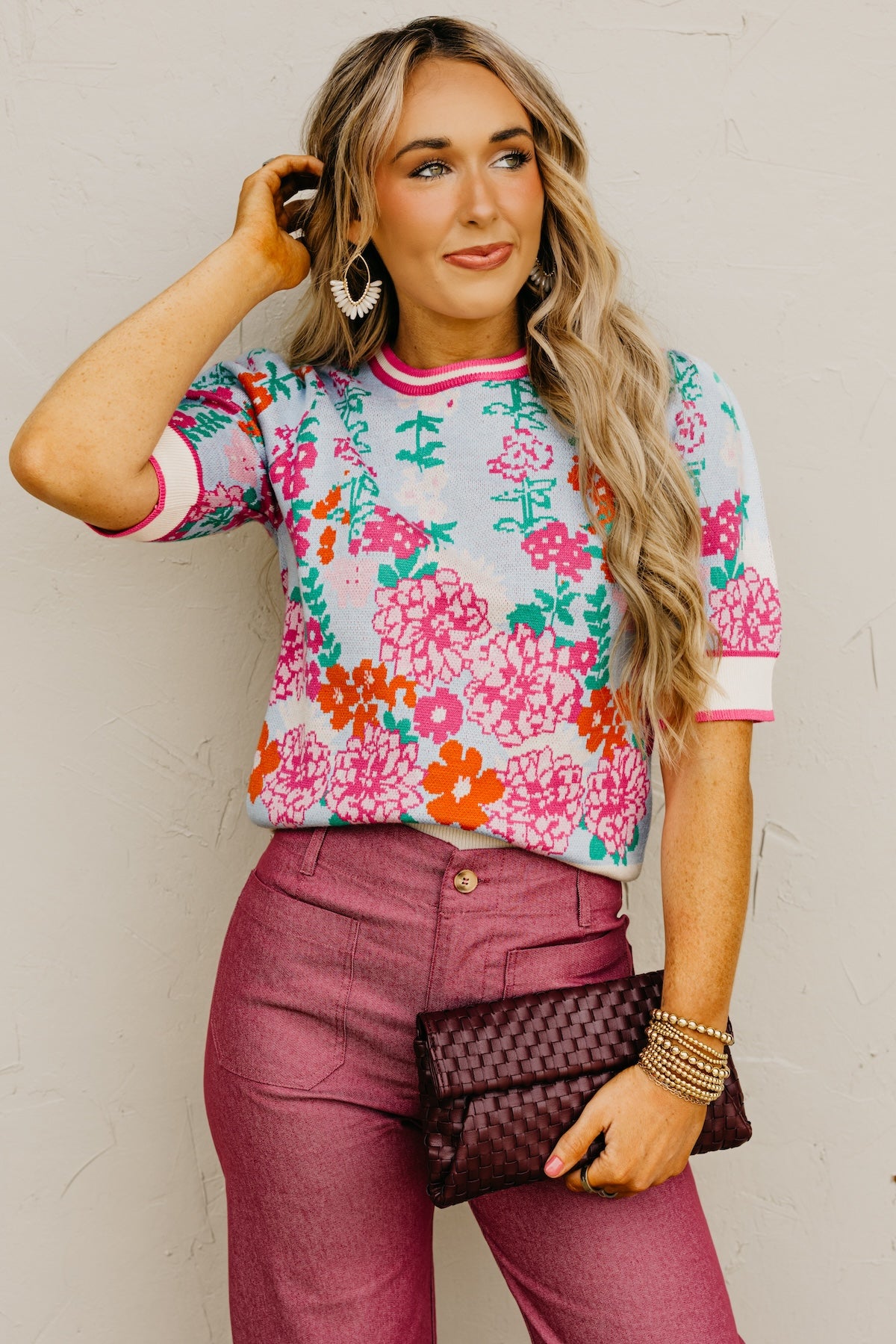 The Klarisa Floral Knit Top