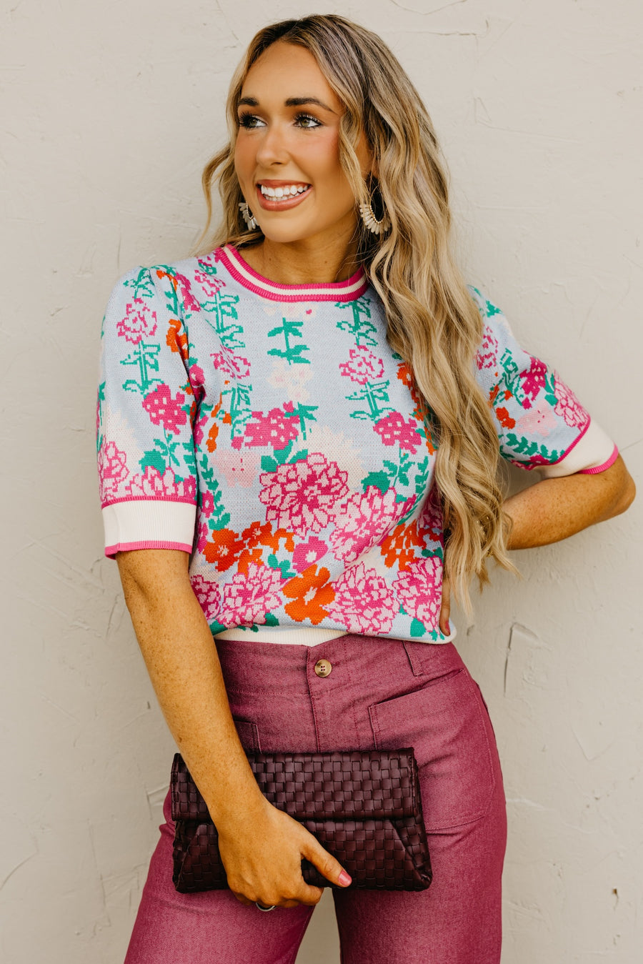 The Klarisa Floral Knit Top