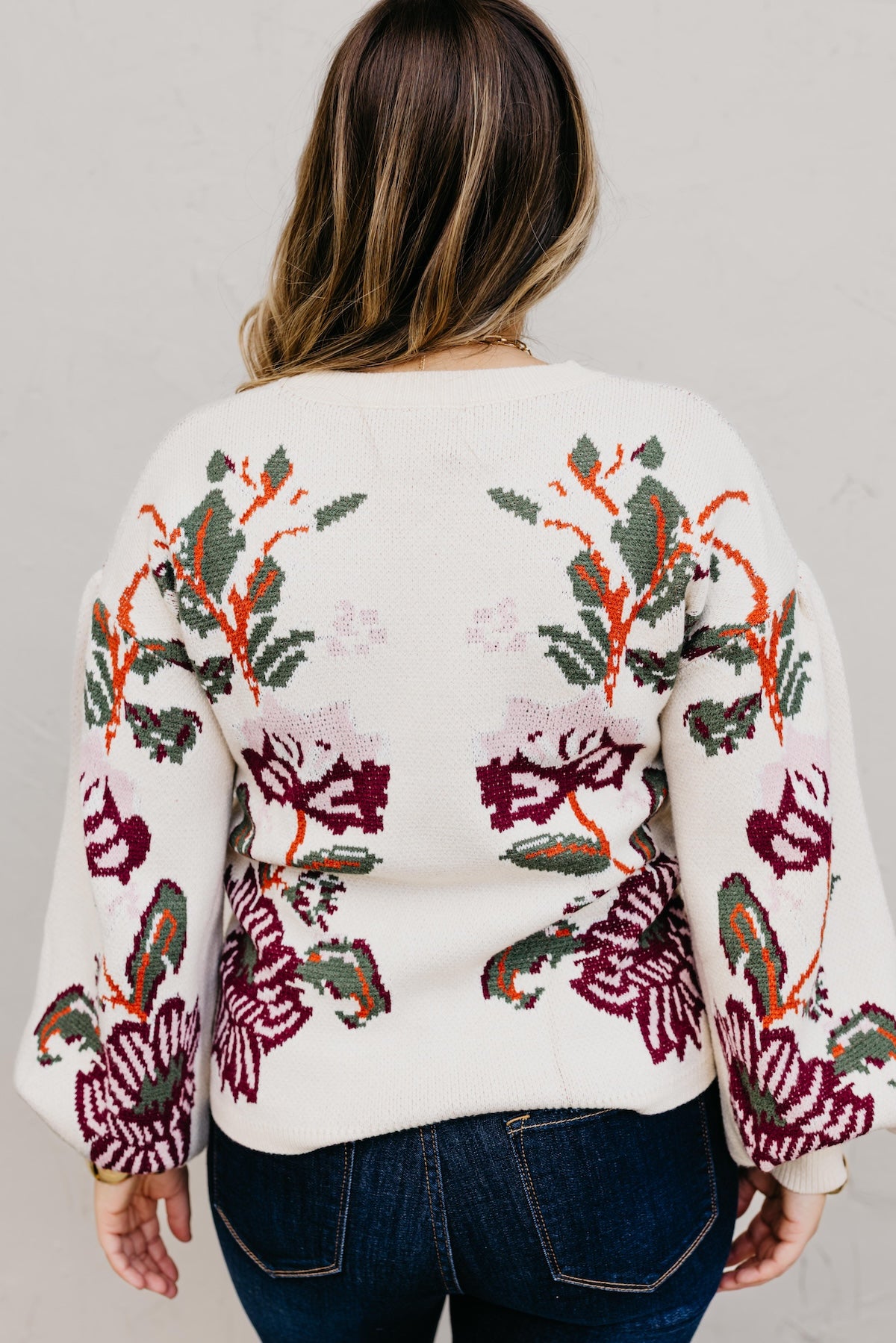 The Khandiss Floral Sweater