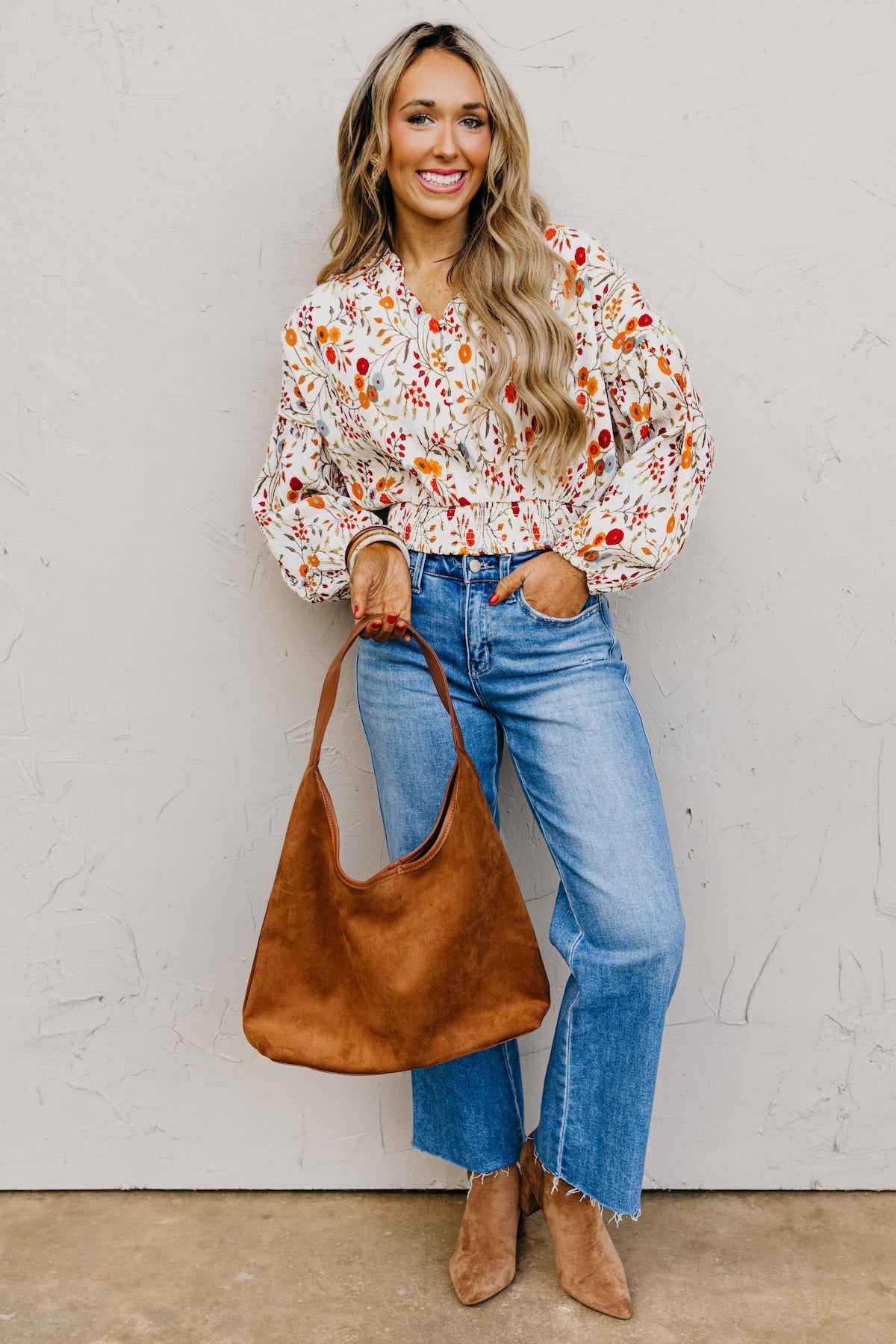 The Gordon Floral Crinkle Blouse