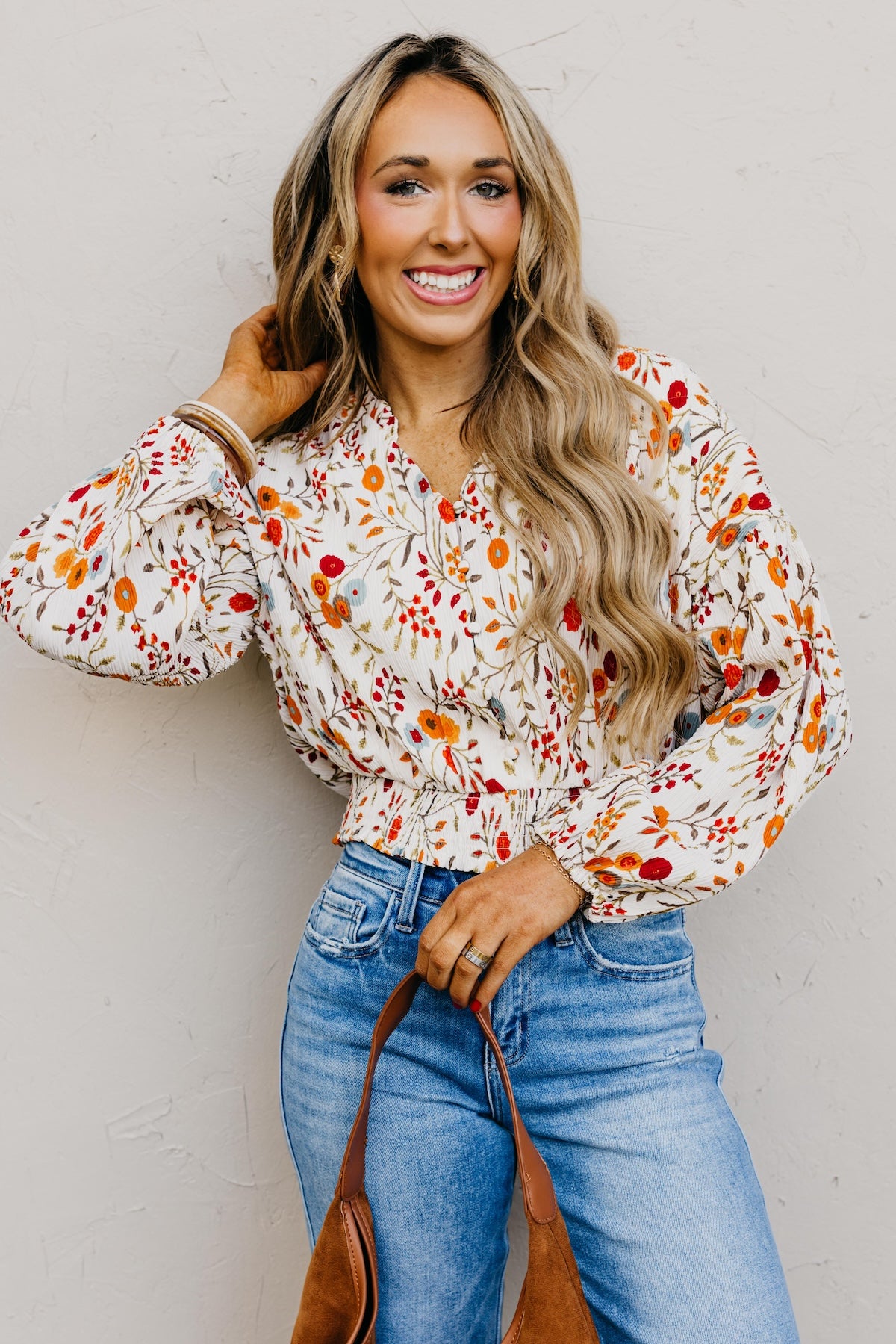 The Gordon Floral Crinkle Blouse