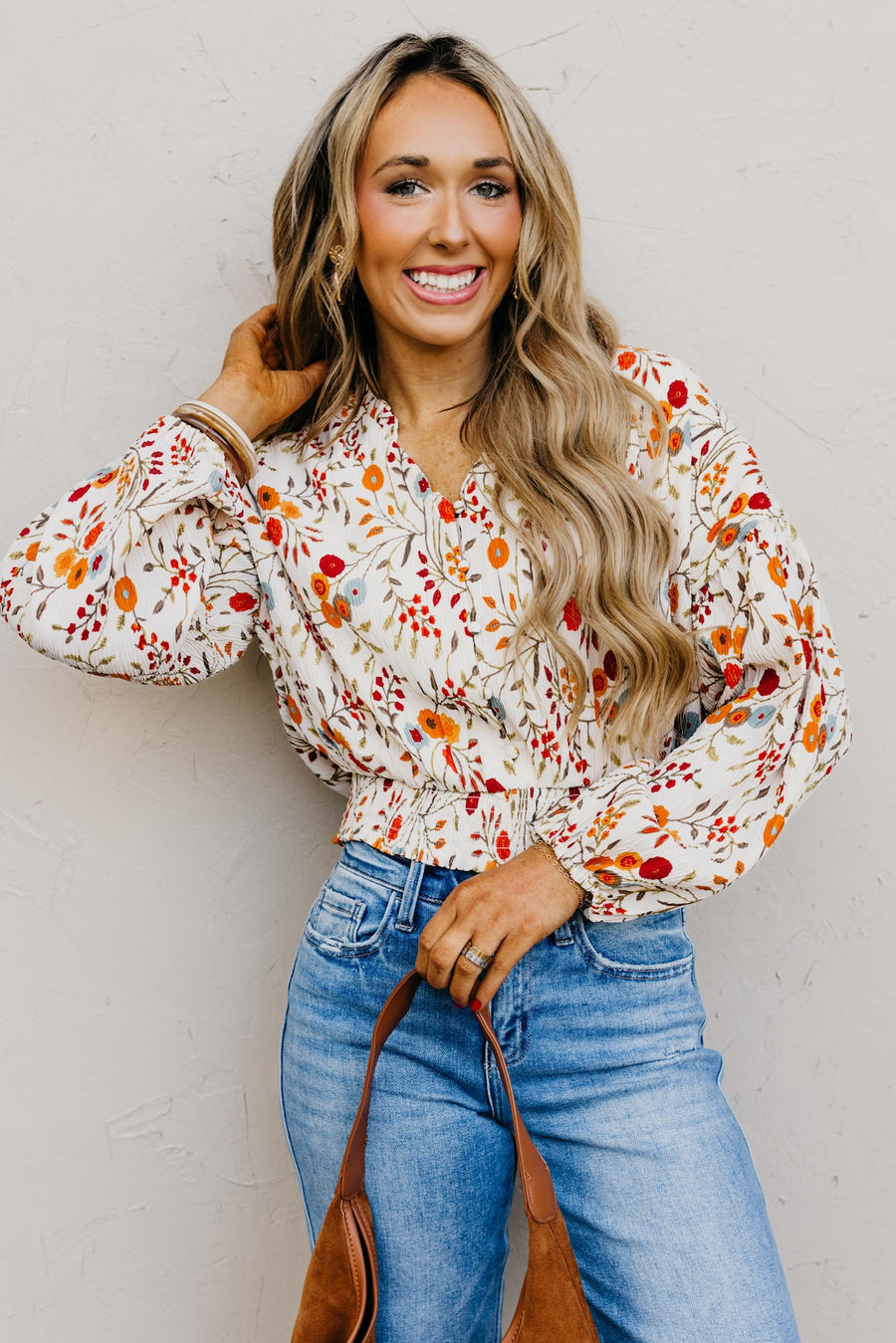 The Gordon Floral Crinkle Blouse