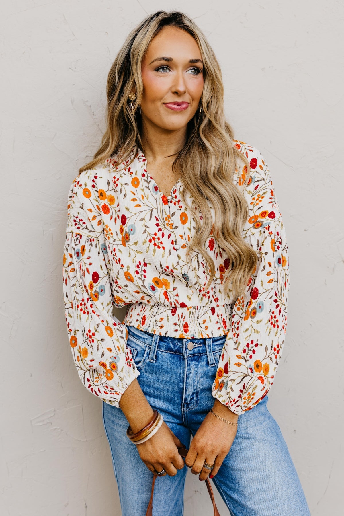 The Gordon Floral Crinkle Blouse