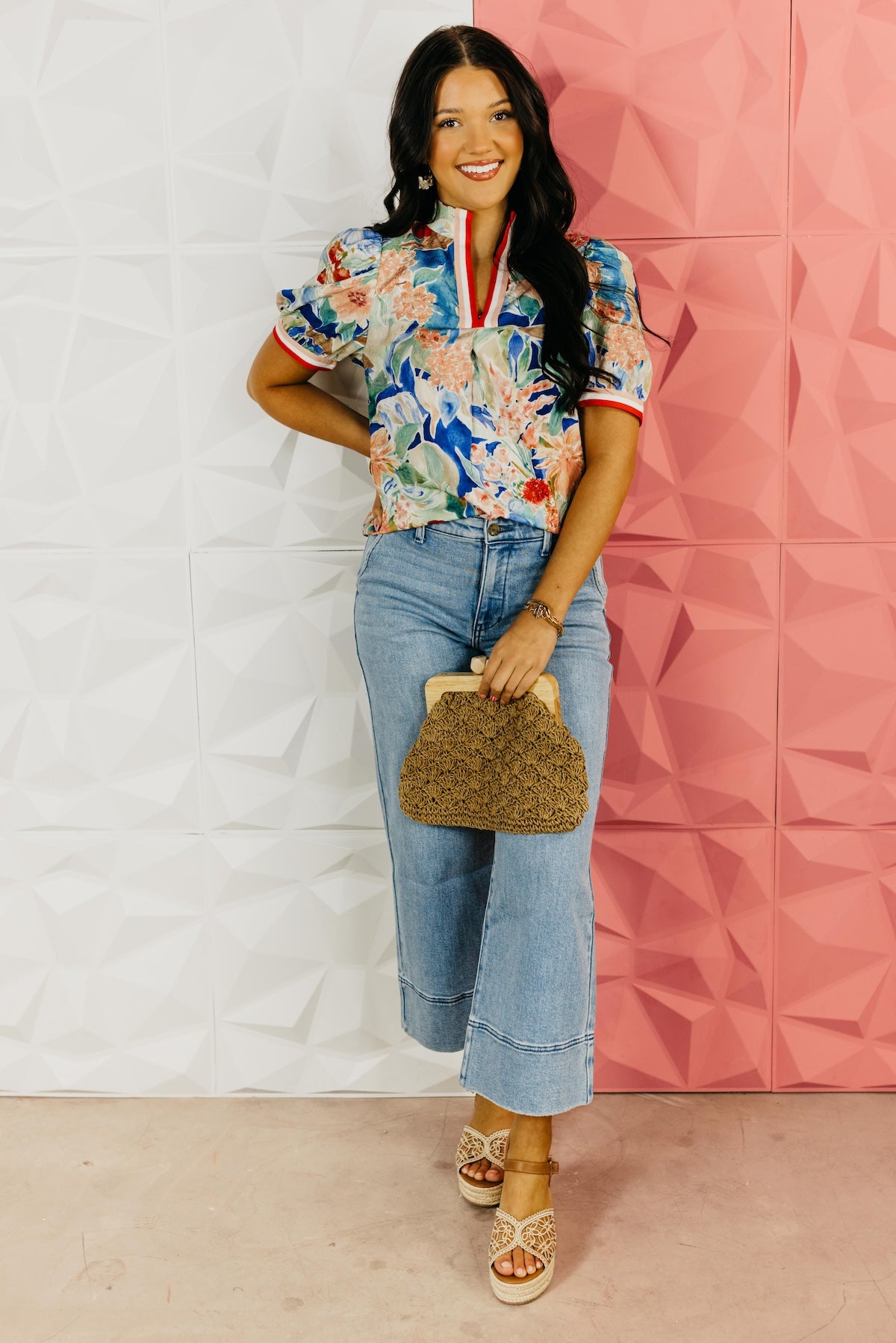 The Lindsey Floral Puff Sleeve Top