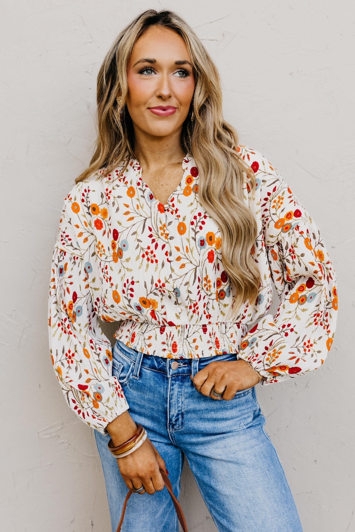 The Gordon Floral Crinkle Blouse