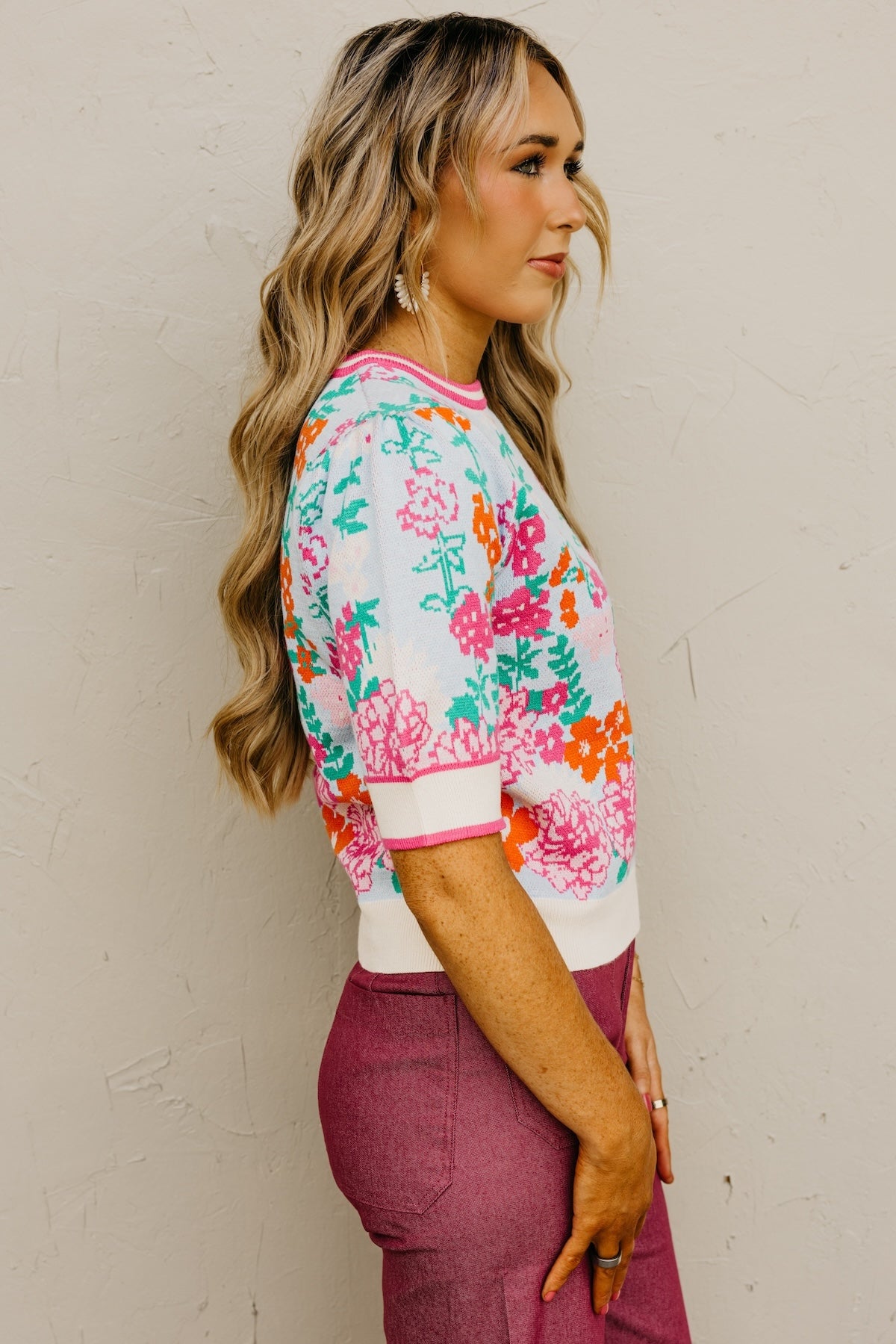 The Klarisa Floral Knit Top