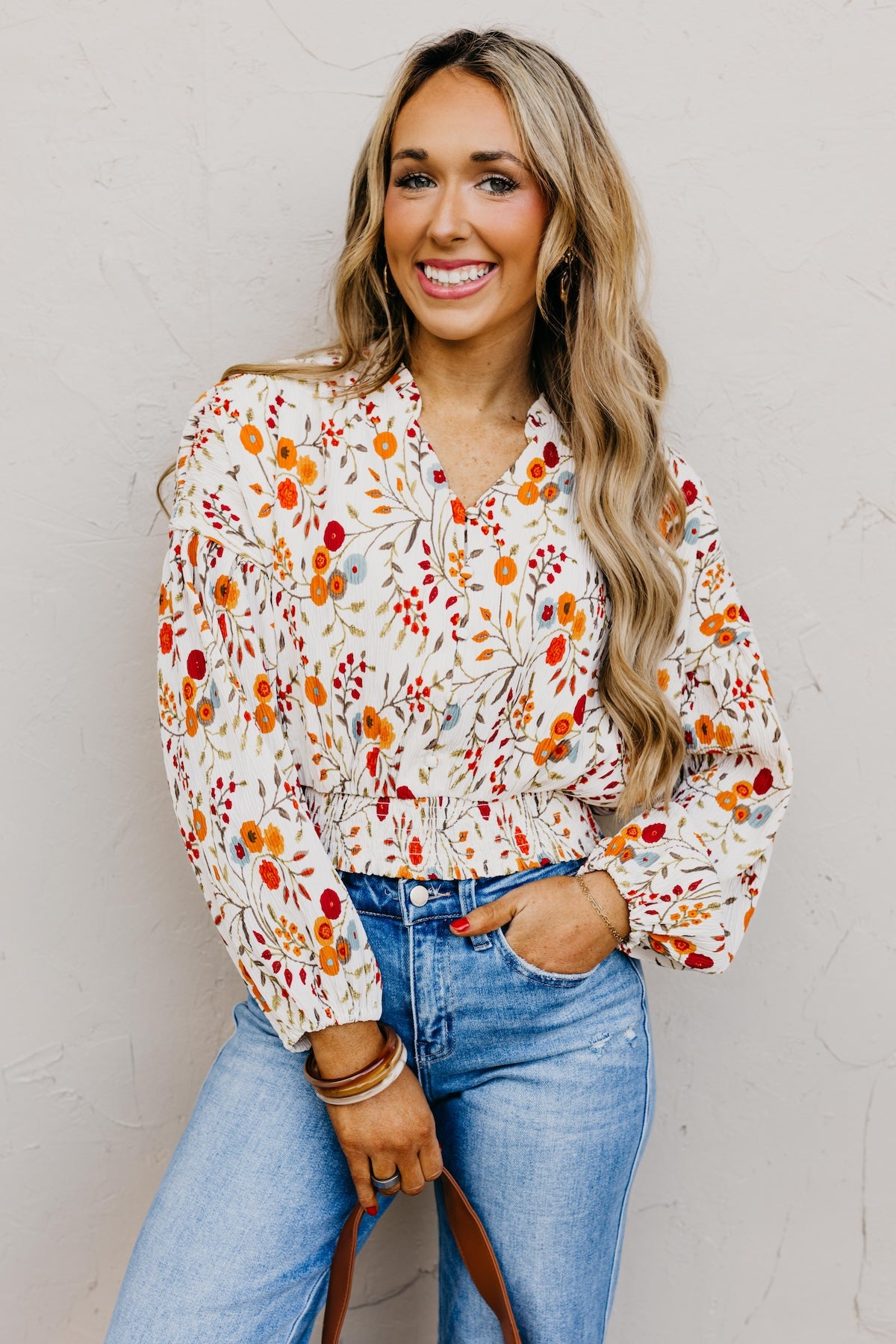 The Gordon Floral Crinkle Blouse