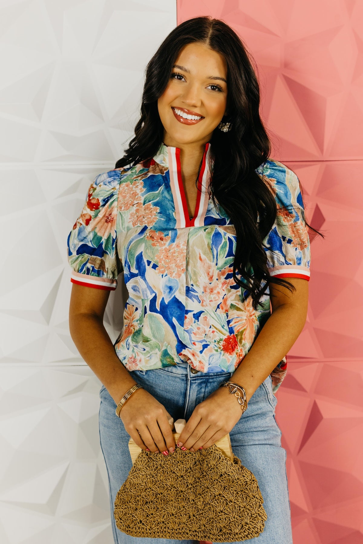 The Lindsey Floral Puff Sleeve Top