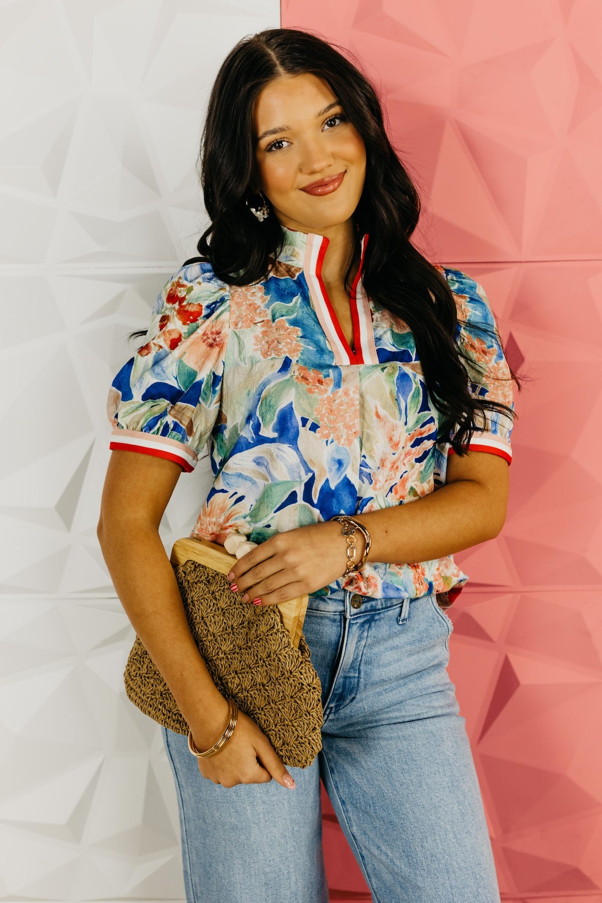 The Lindsey Floral Puff Sleeve Top