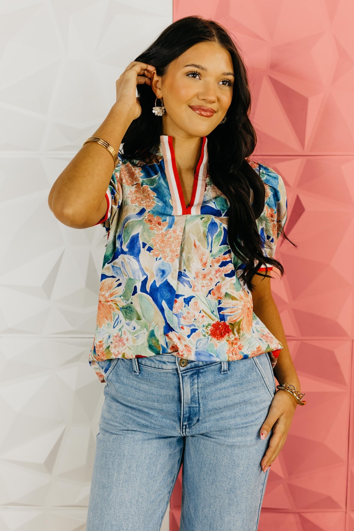 The Lindsey Floral Puff Sleeve Top