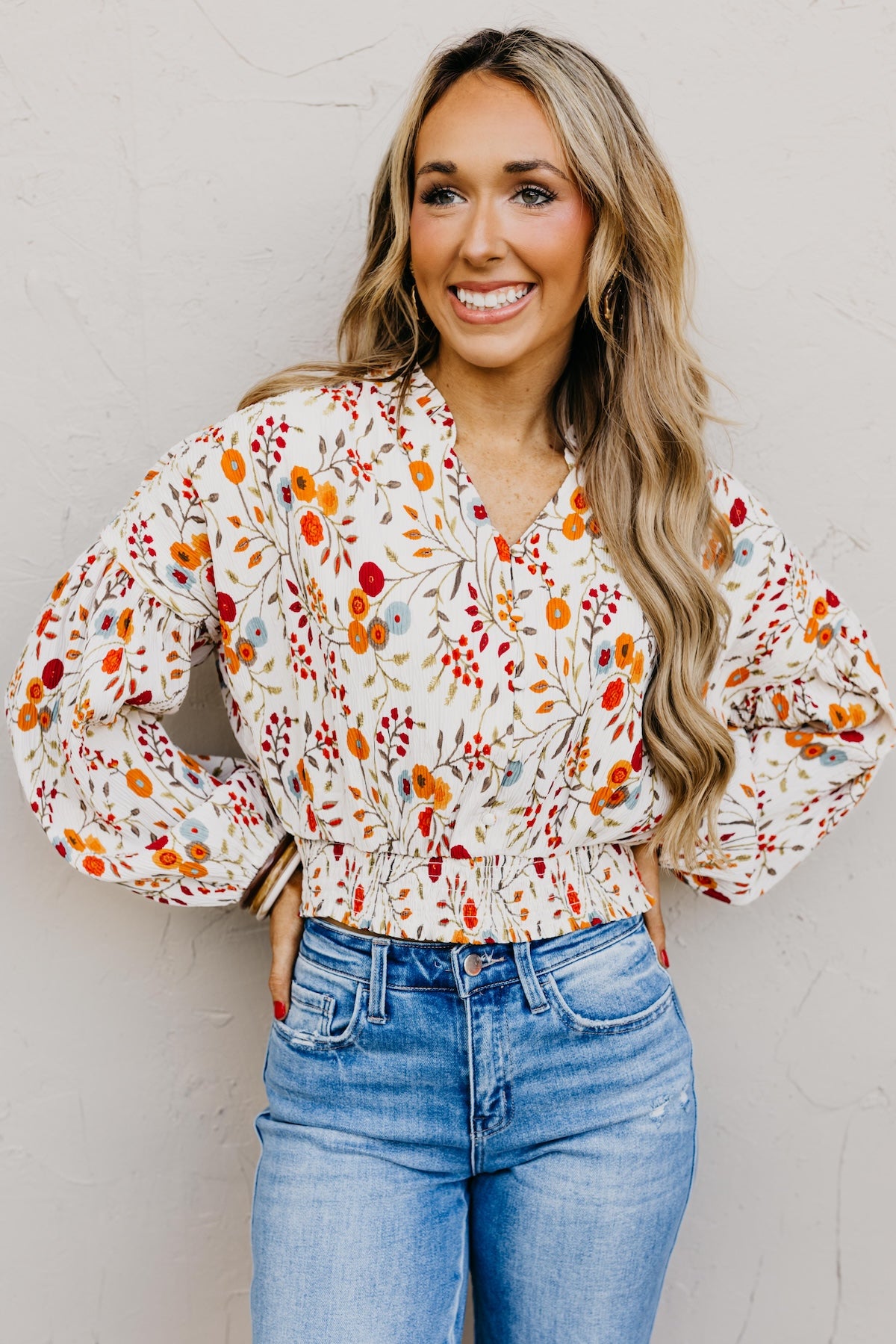 The Gordon Floral Crinkle Blouse