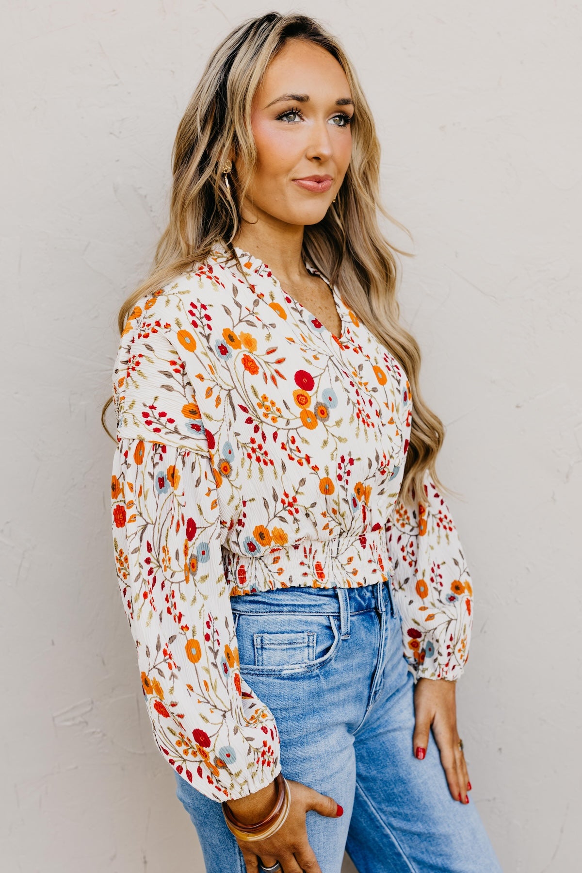 The Gordon Floral Crinkle Blouse