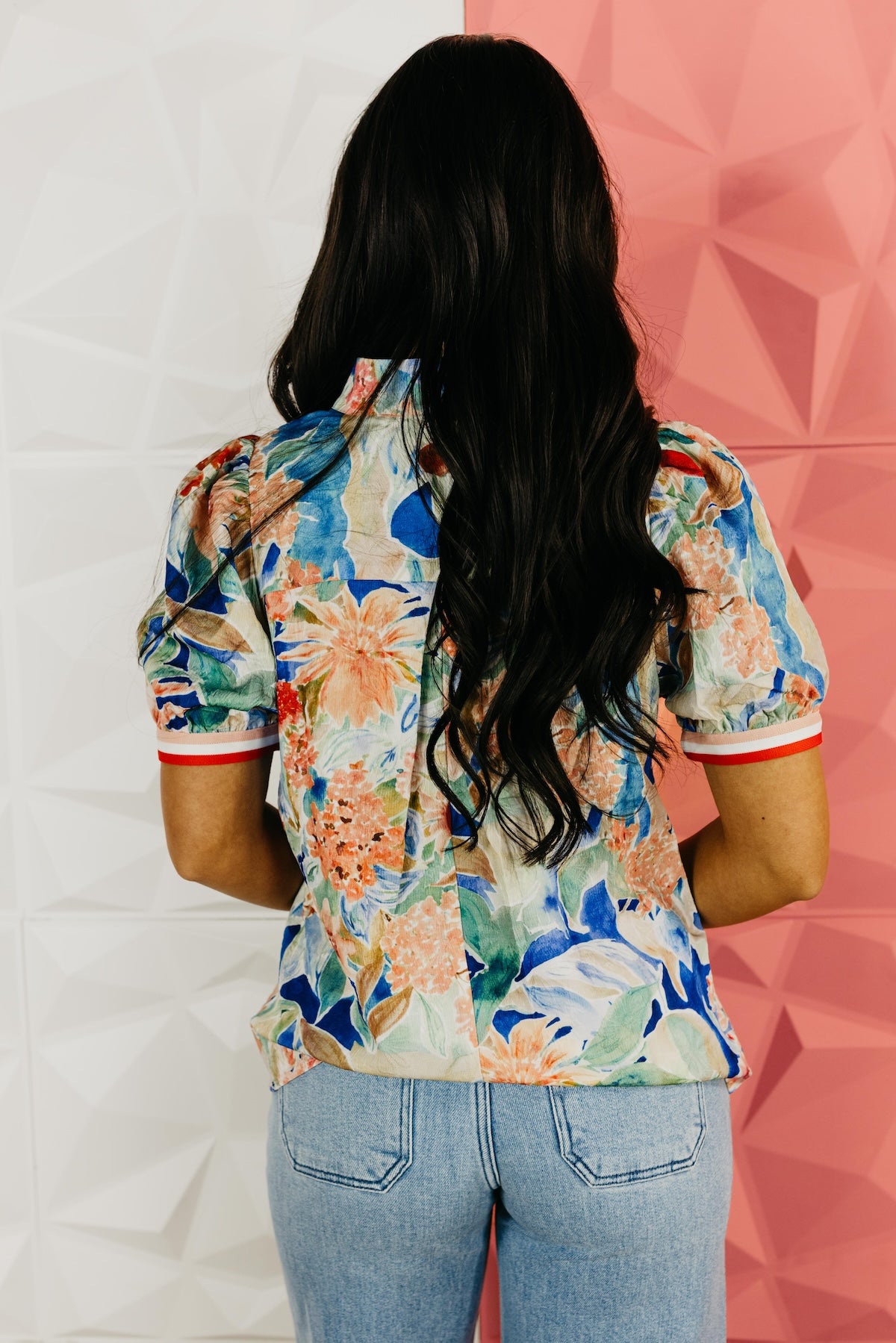 The Lindsey Floral Puff Sleeve Top