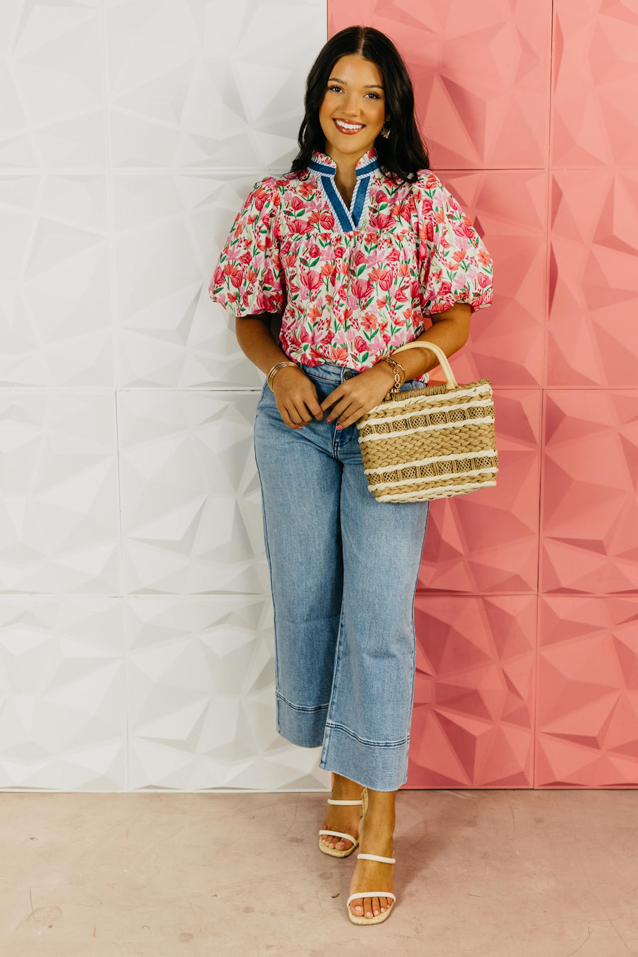 The Maris Floral Woven Top