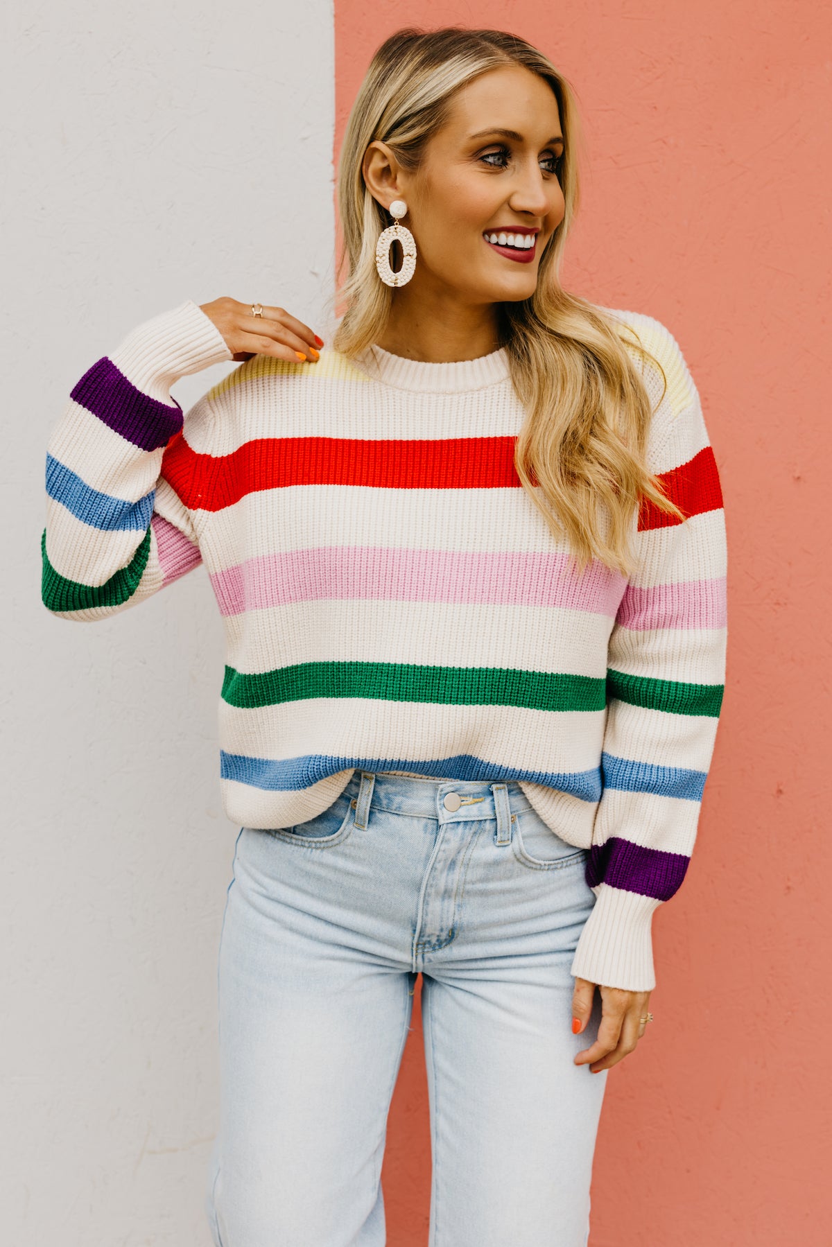 The Arthur Rainbow Stripe Sweater