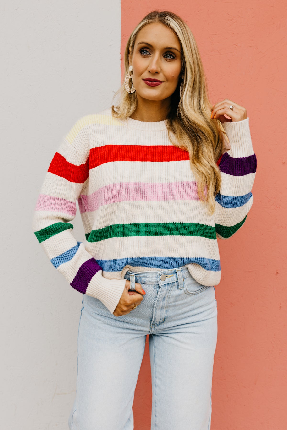 The Arthur Rainbow Stripe Sweater