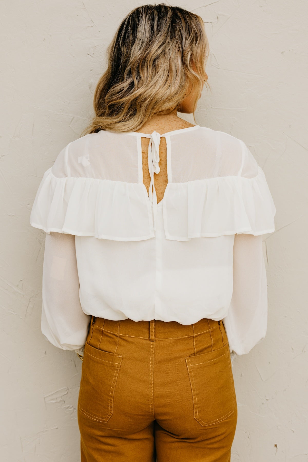 The Aurelia Chiffon Ruffle Blouse