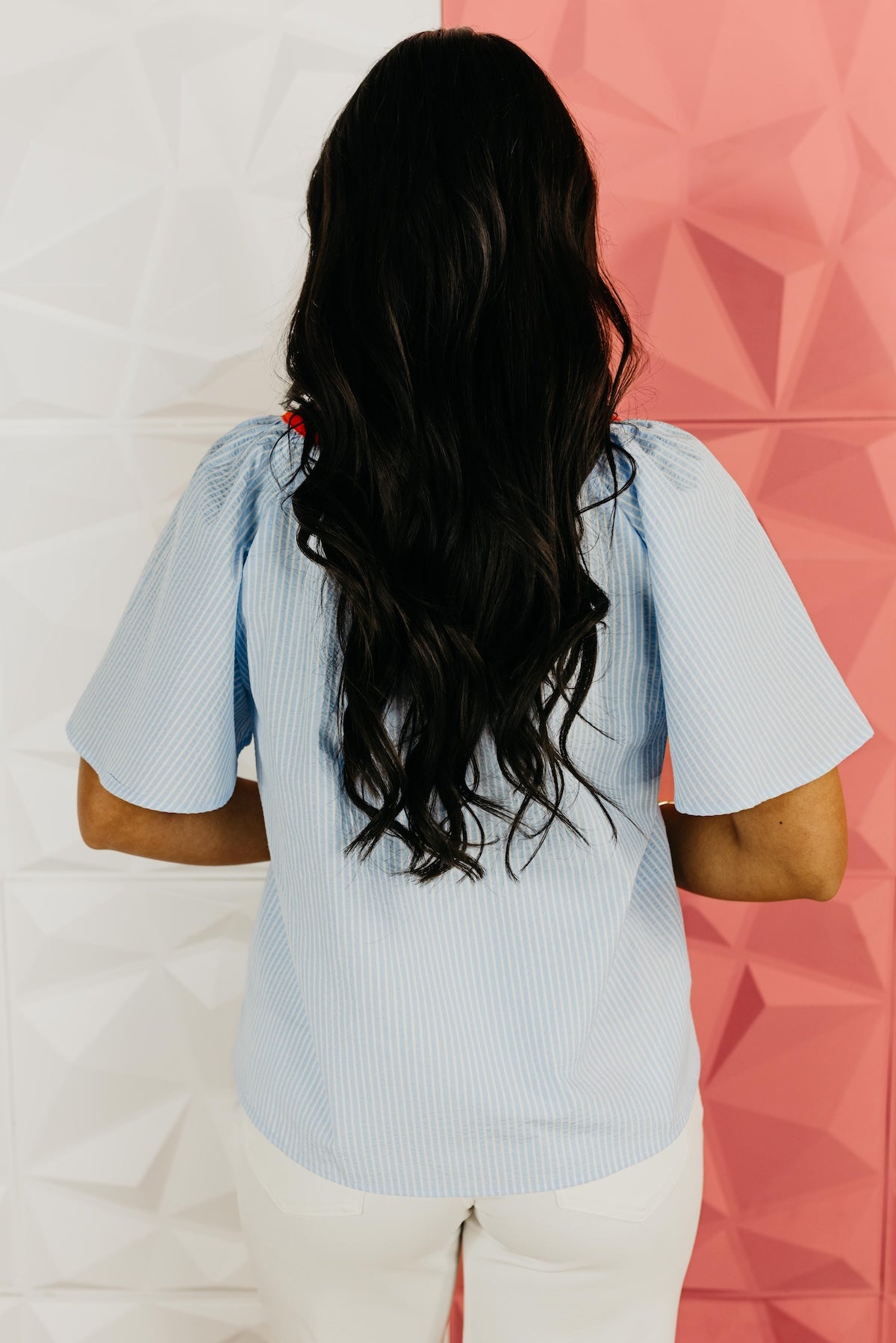 The Mila Striped Contrast Top