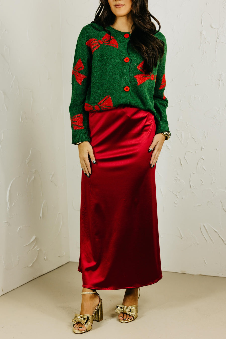 The Grace Satin Midi Skirt