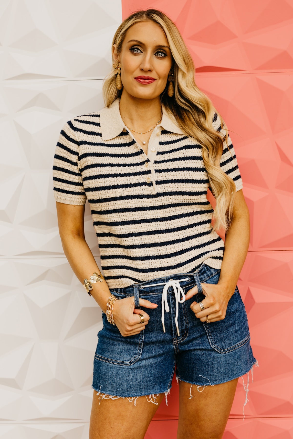 The Corbin Striped Sweater Top