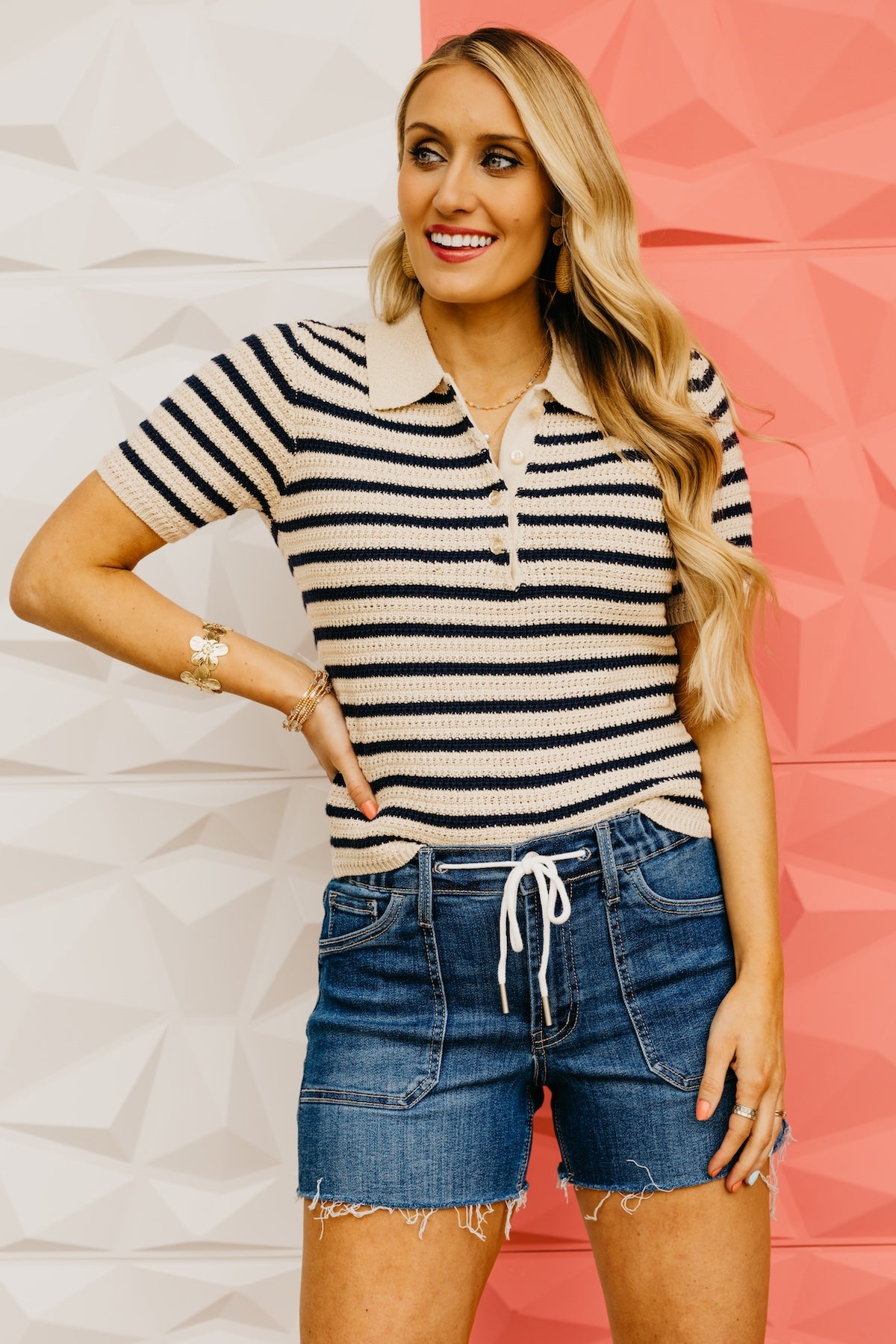 The Corbin Striped Sweater Top