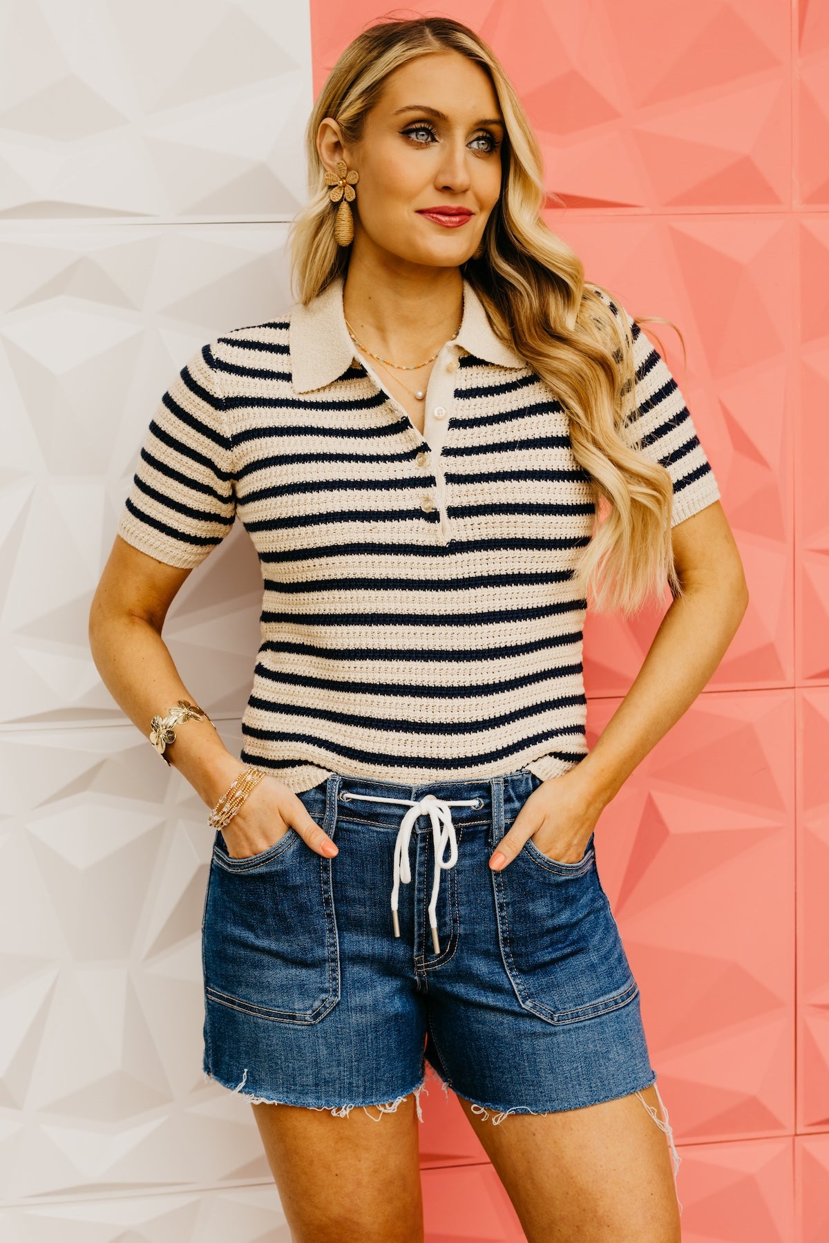 The Corbin Striped Sweater Top