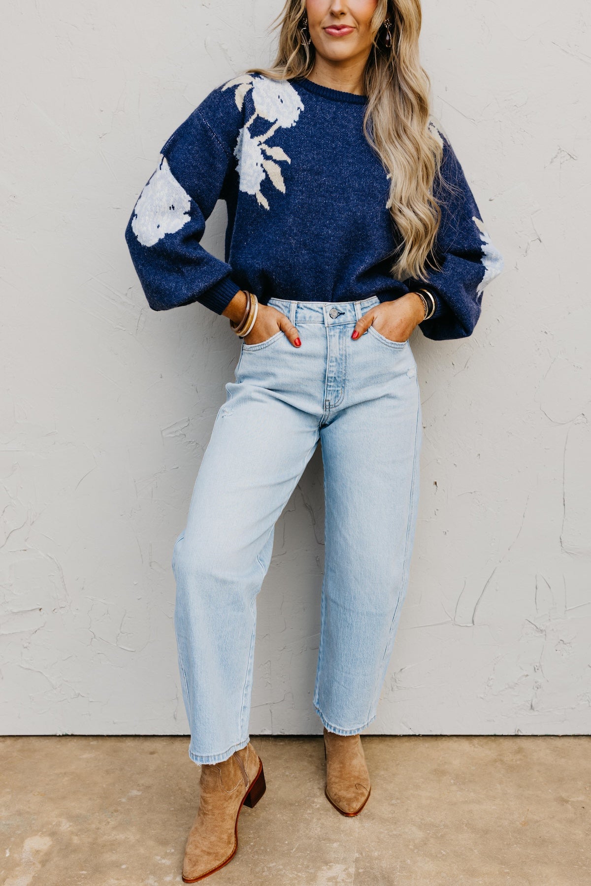 Vervet Denim | Super High Rise Crop Barrel Leg Denim