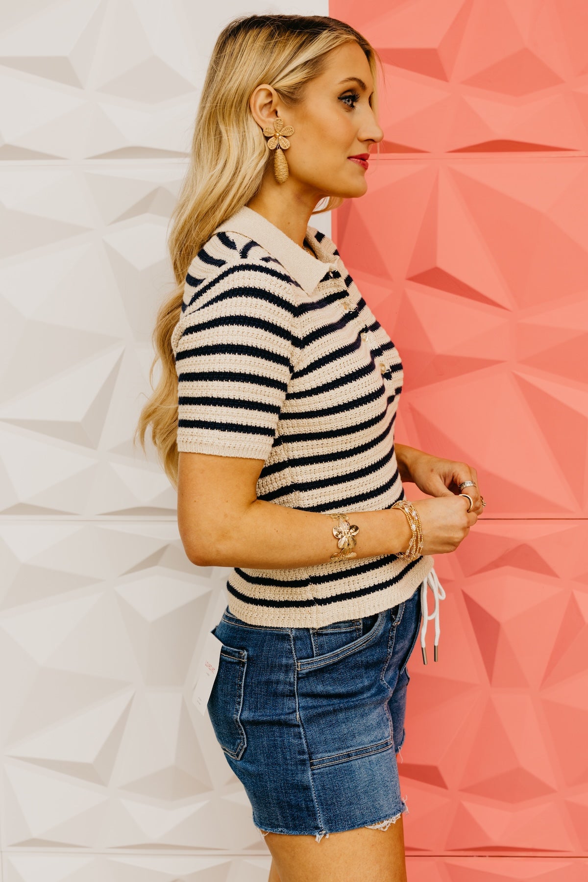 The Corbin Striped Sweater Top