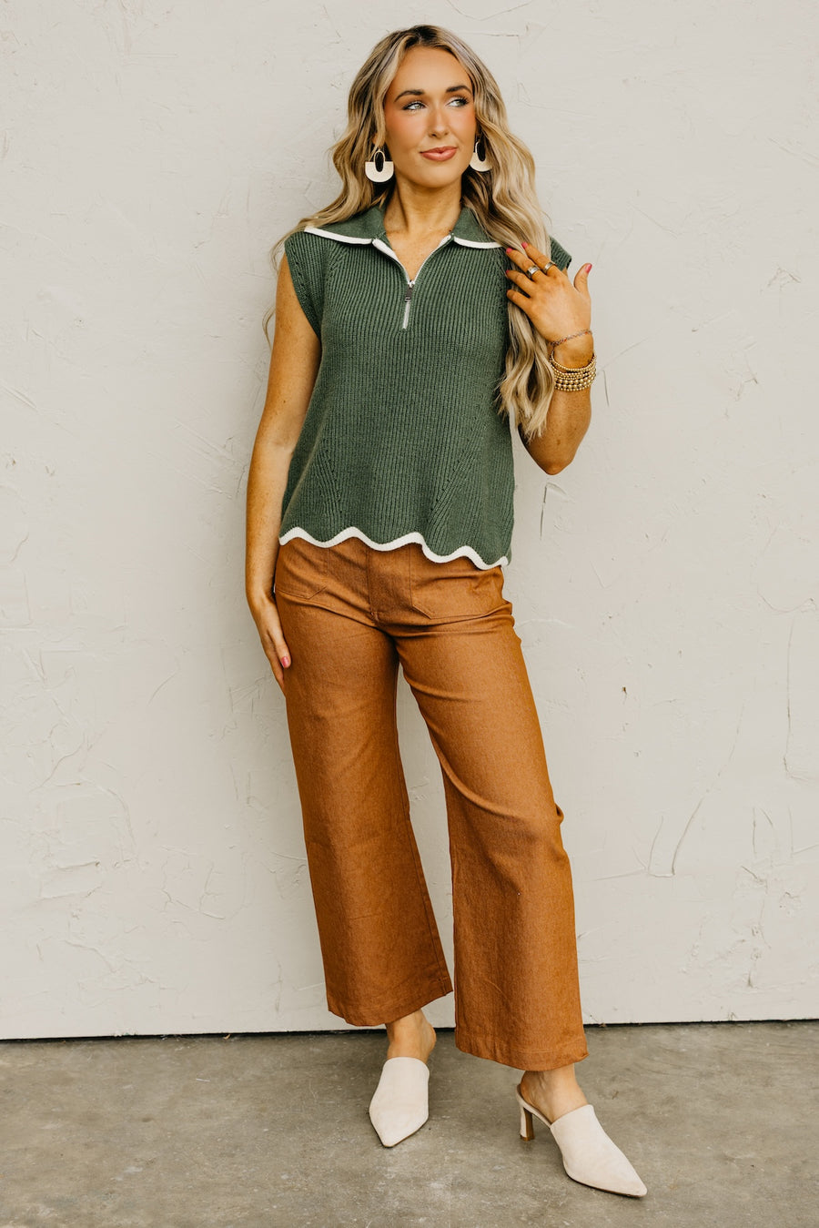 The Harley Quarter Zip Sweater Top