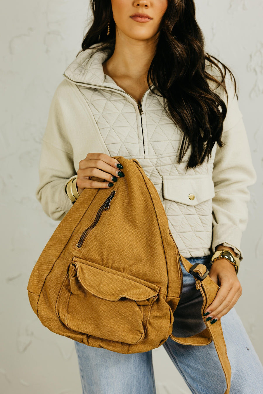 The Vera Canvas Sling Backpack