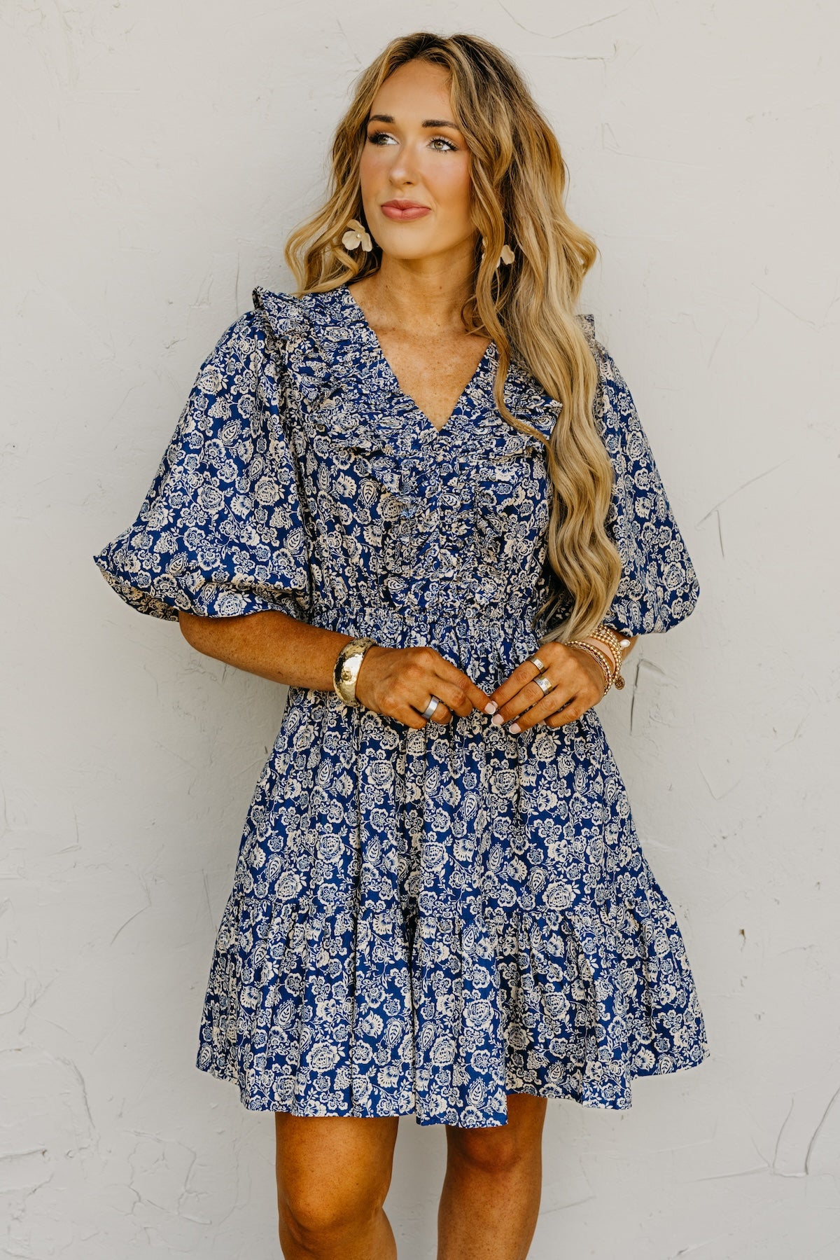 The Warren Floral Ruffle Mini Dress